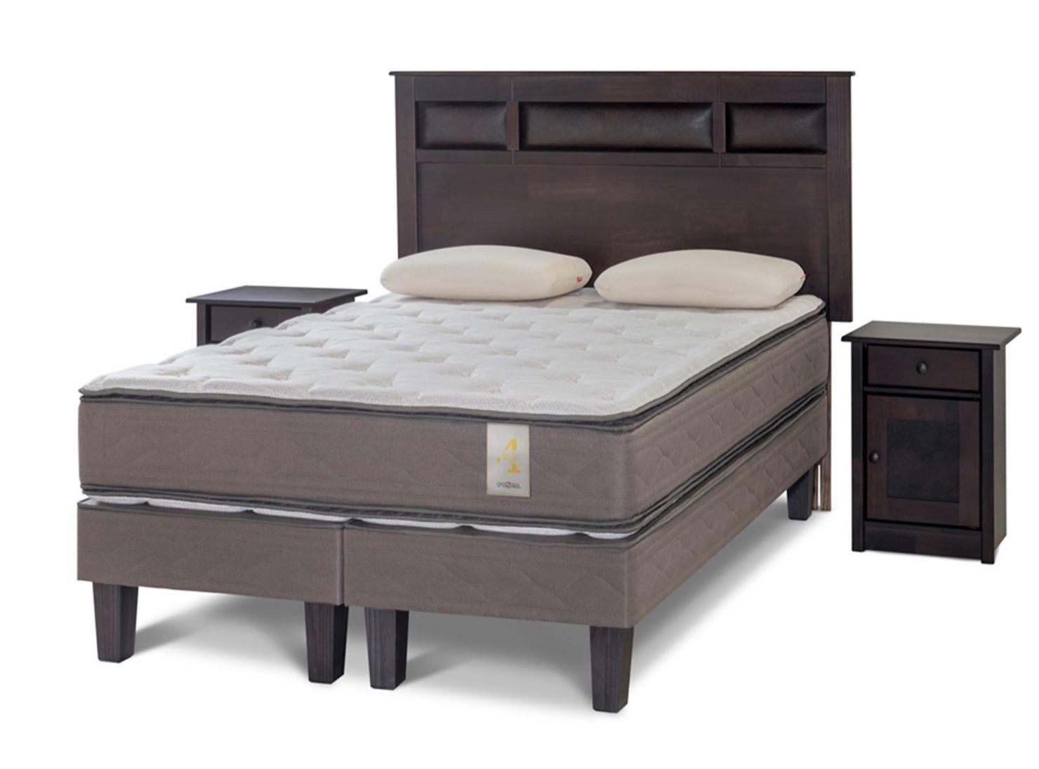 Cama Europea New Style 4 King + Set Bilbao + Almohadas Memory Max-0