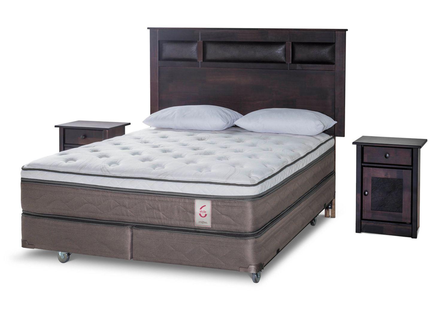 Box Spring New Style 6 King + Set Bilbao + Almohadas-0