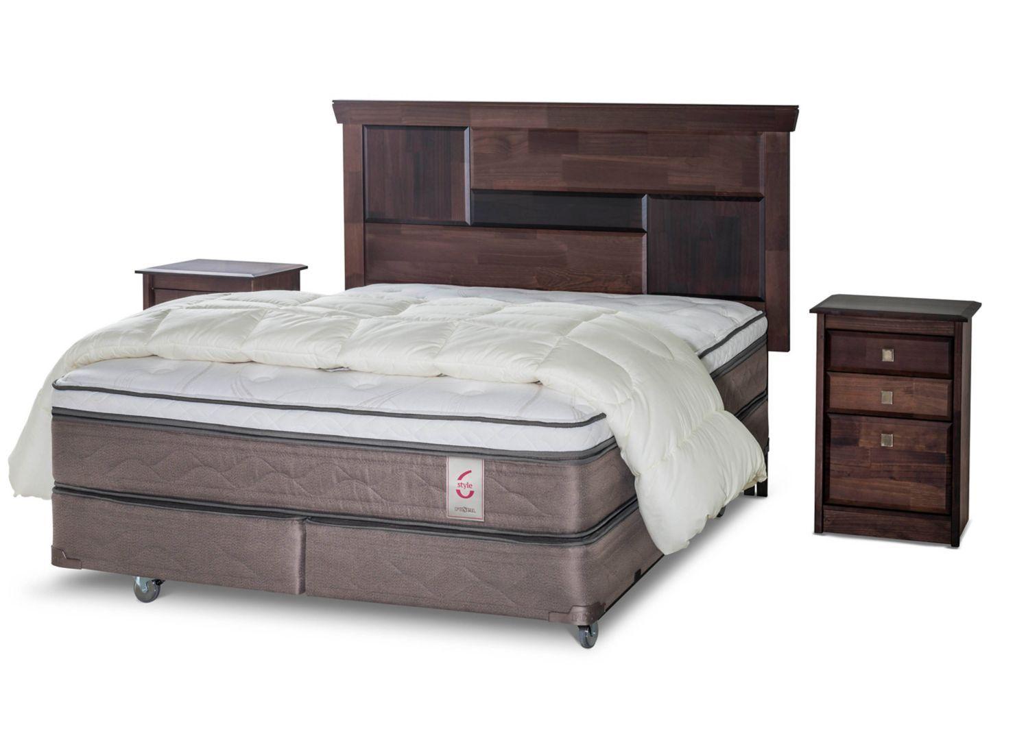 Box Spring New Style 6 King + Set Doménico + Plumón-0