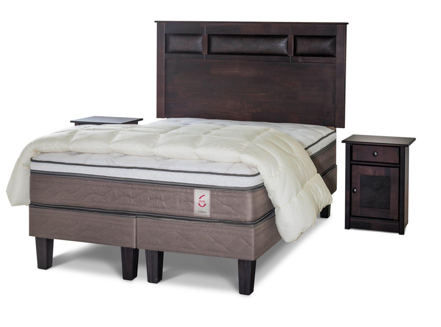 Cama Europea New Style 6 King + Set Bilbao + Plumón-0
