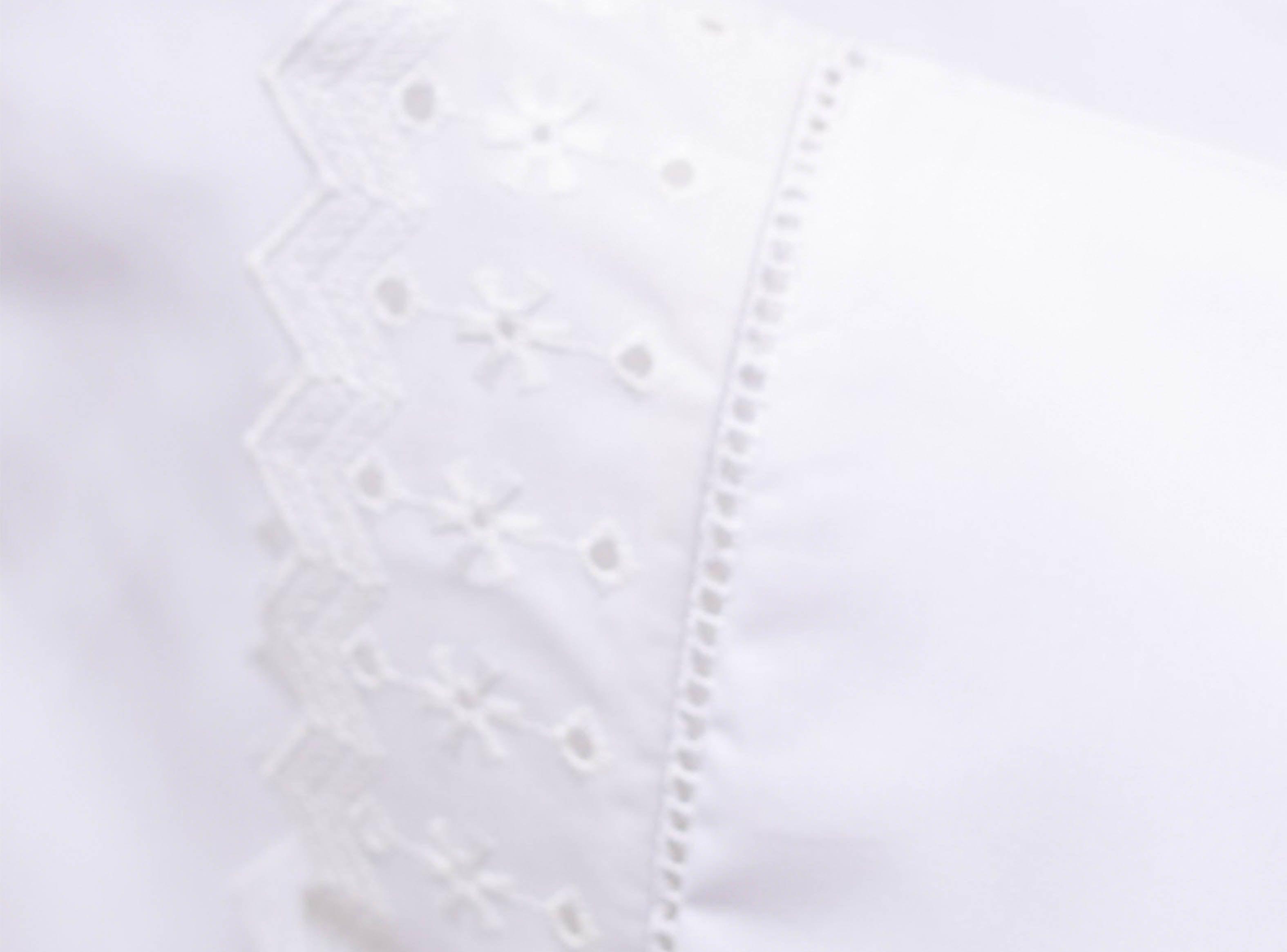Set Ines Johnson 2 Fundas de Almohada Broderie Blanco-1