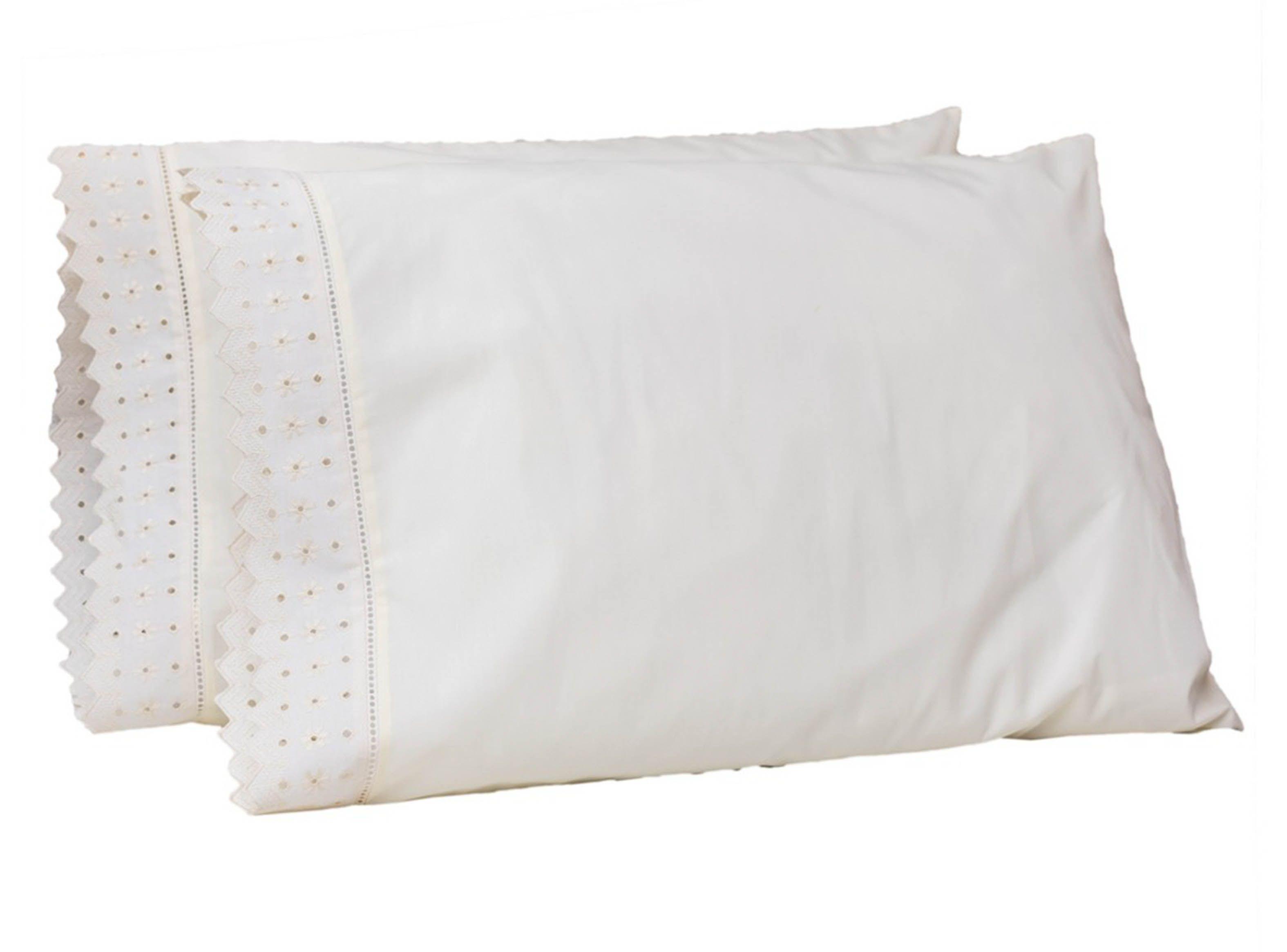 Set 2 Fundas de Almohada Broderie Crudo-0