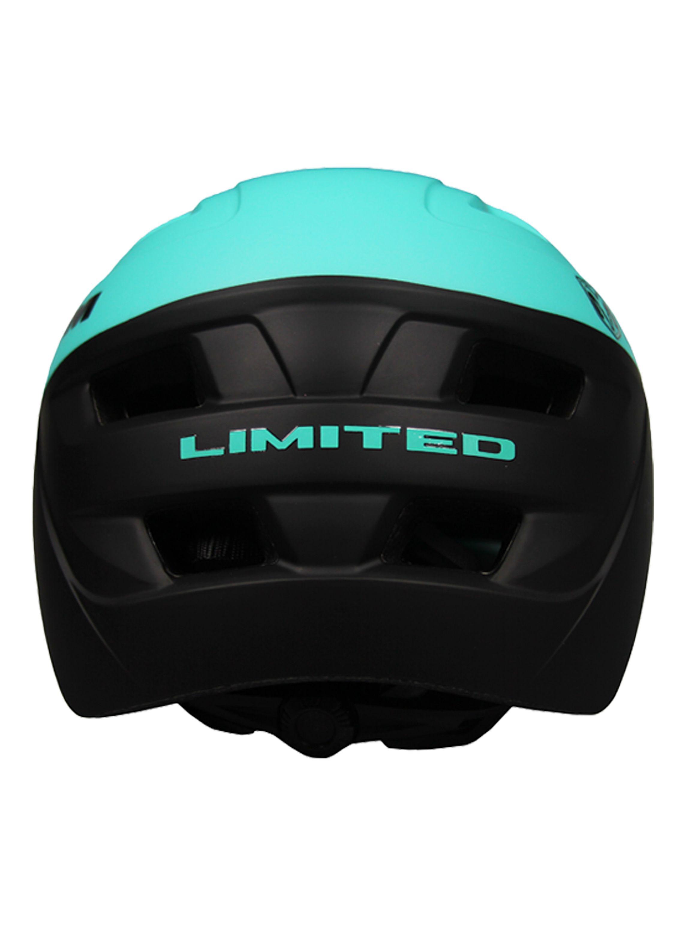Casco Limited Turquesa Negro-2