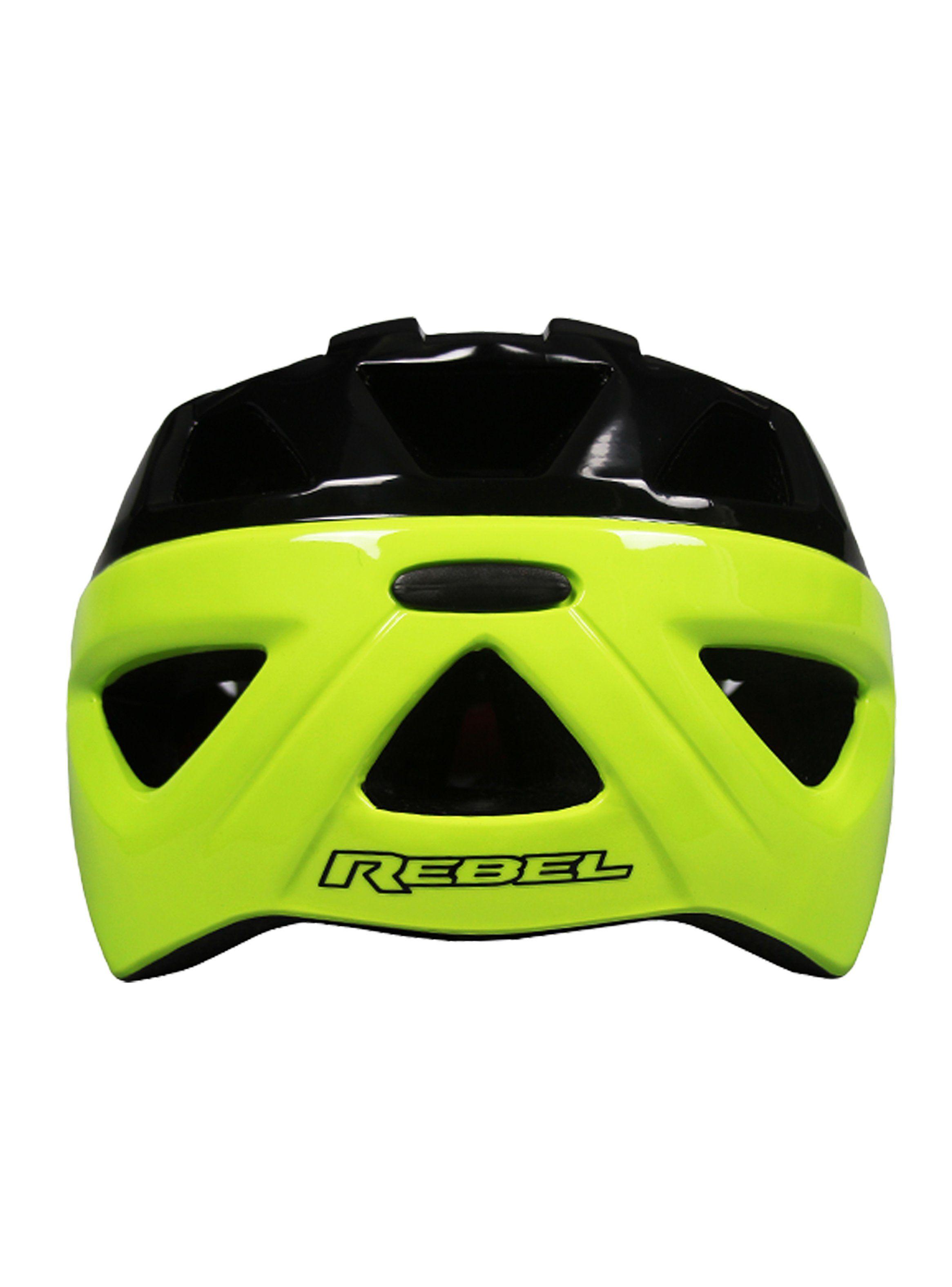 Casco Rebel Negro Verde 16 Ventilaciones-3