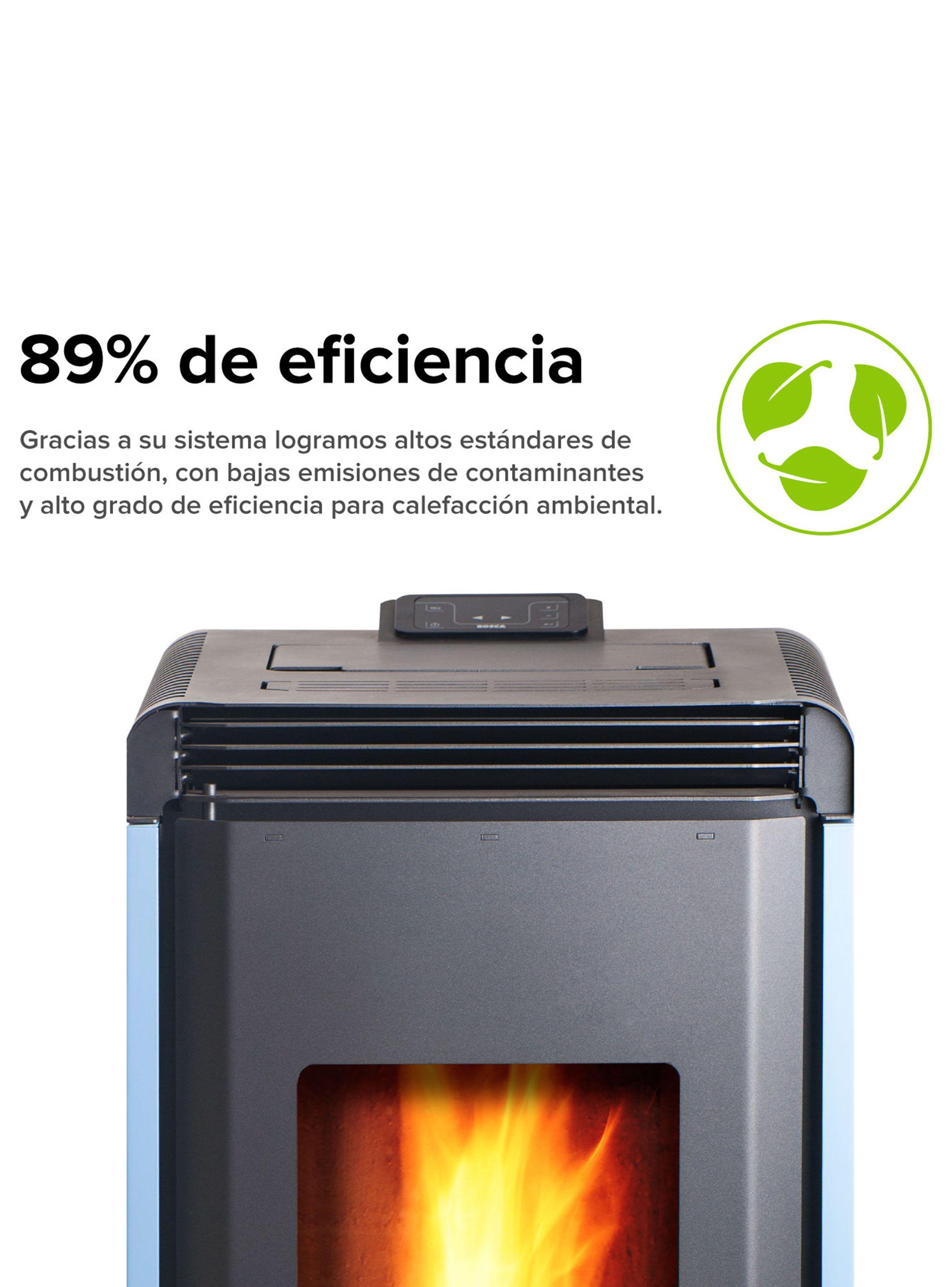 Estufa a Pellet Hera+ Rojo-4