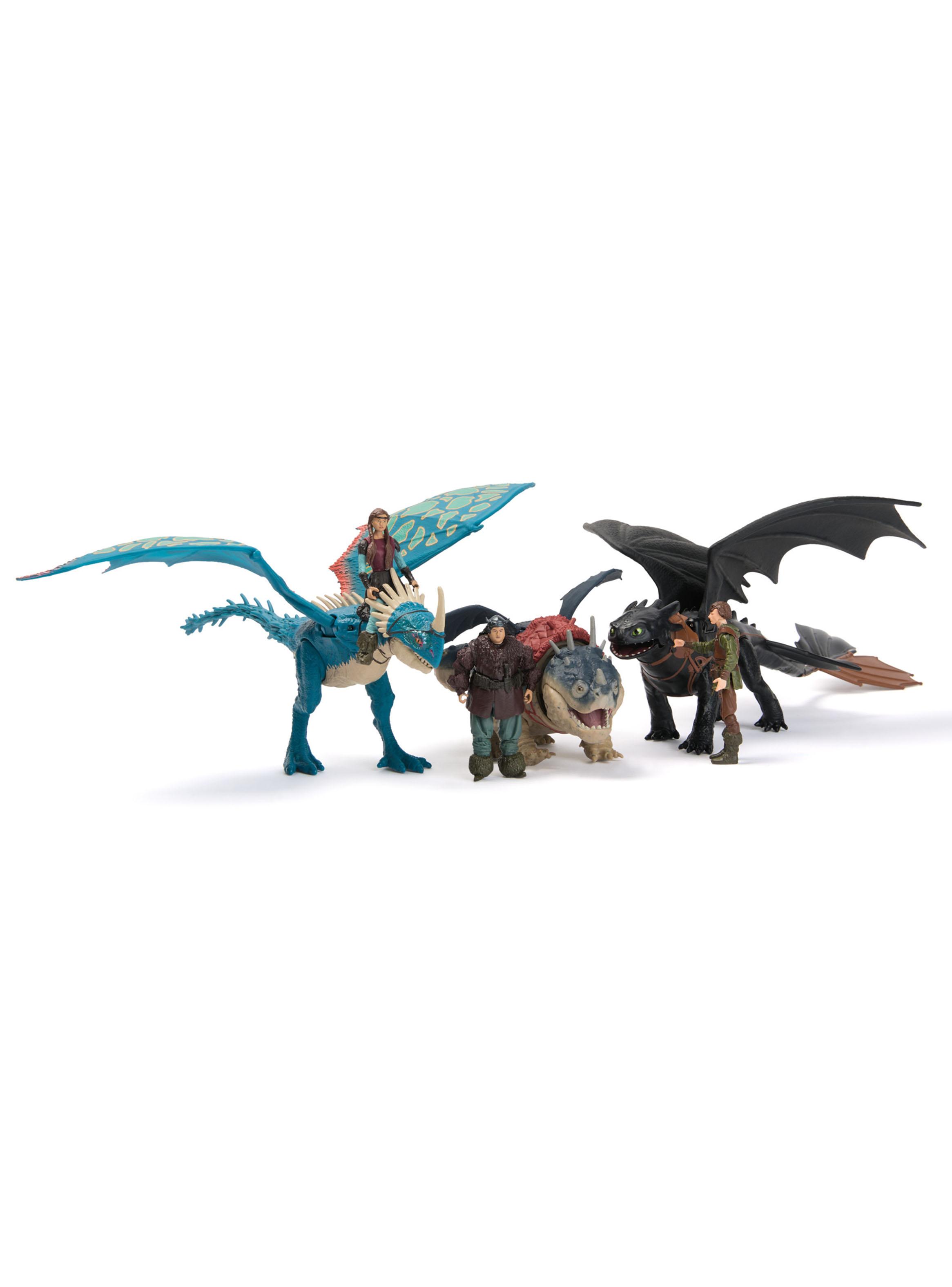 Figura de Acción Dragon Gronckle + Fishlegs-4