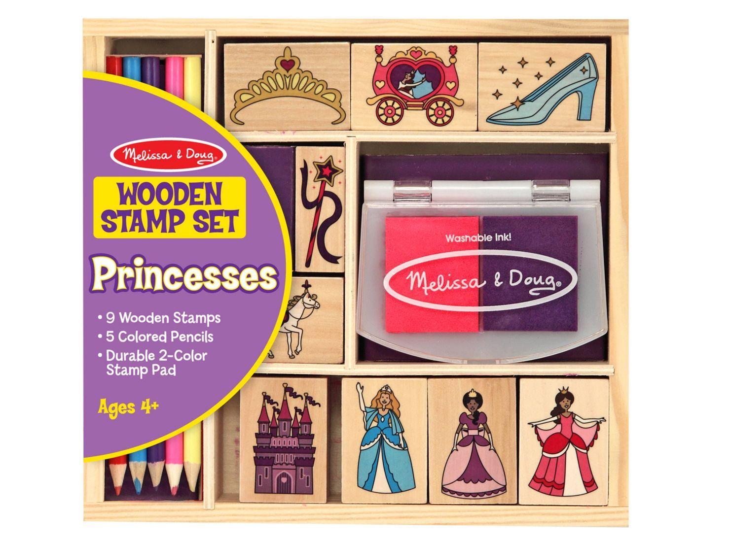 Melissa & Doug Stamps madera - Princesas Caramba-1