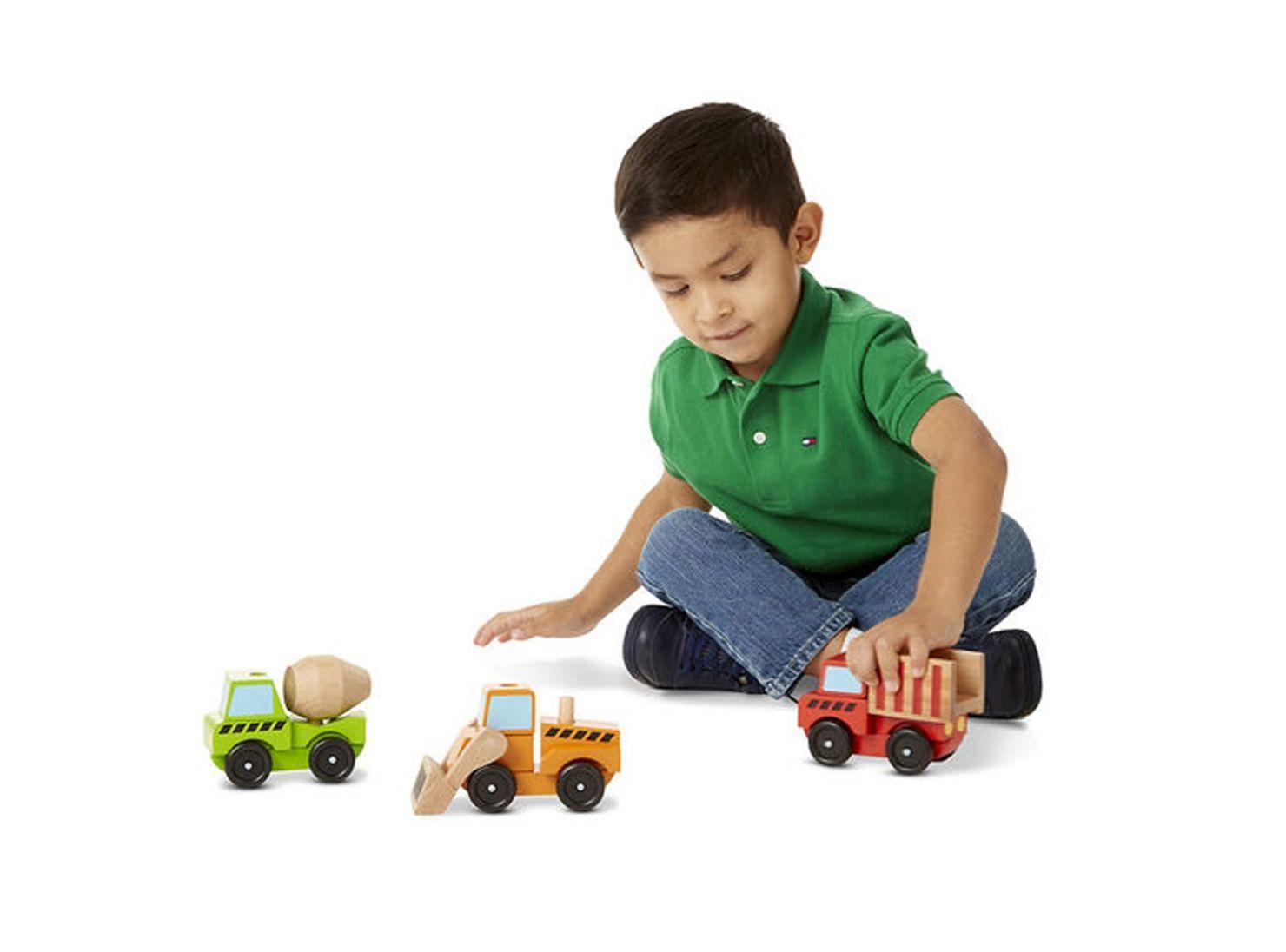 Melissa & Doug Vehículos de Construcción de Madera Caramba-1