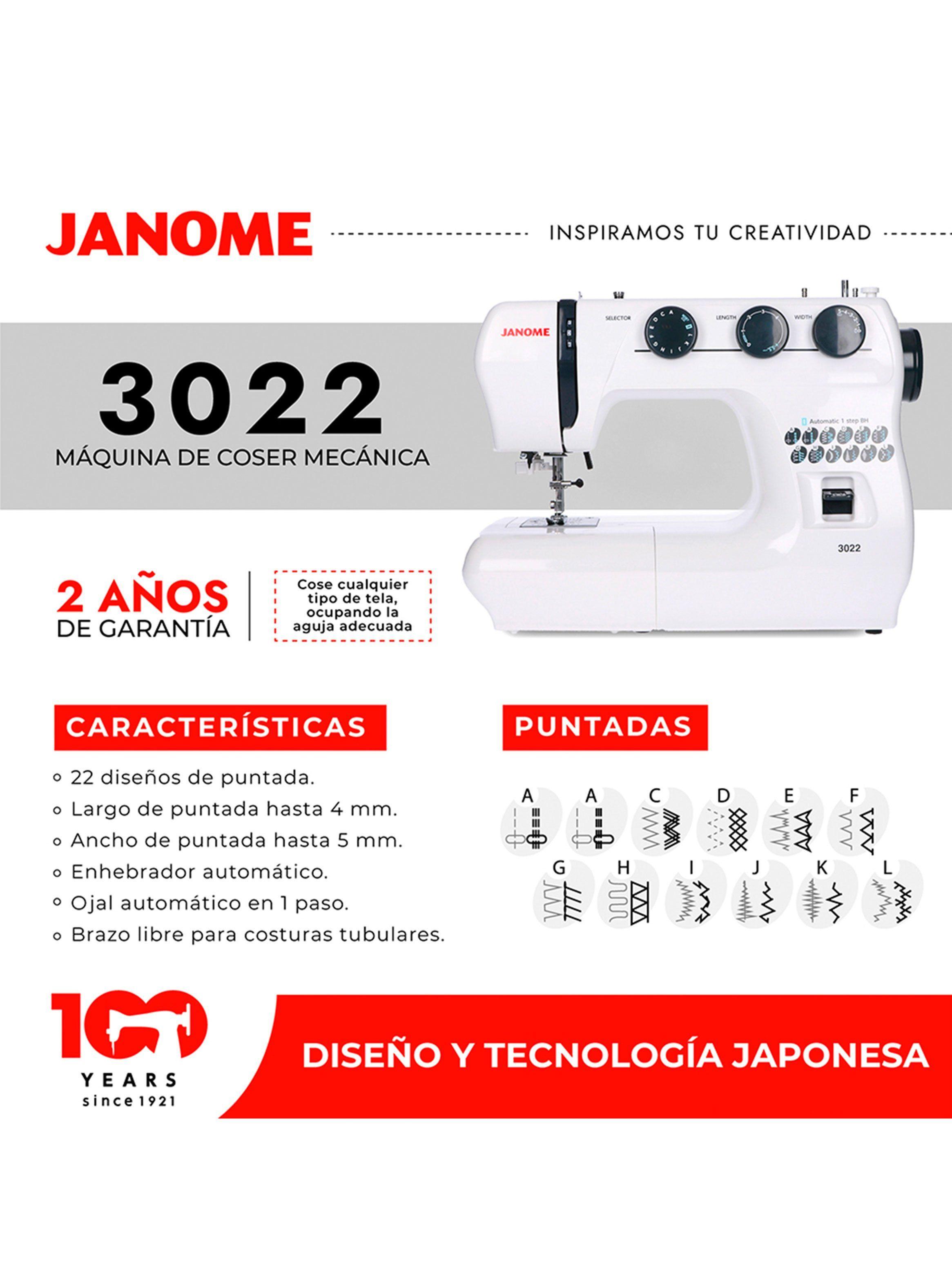 Máquina de Coser Janome 3022-6