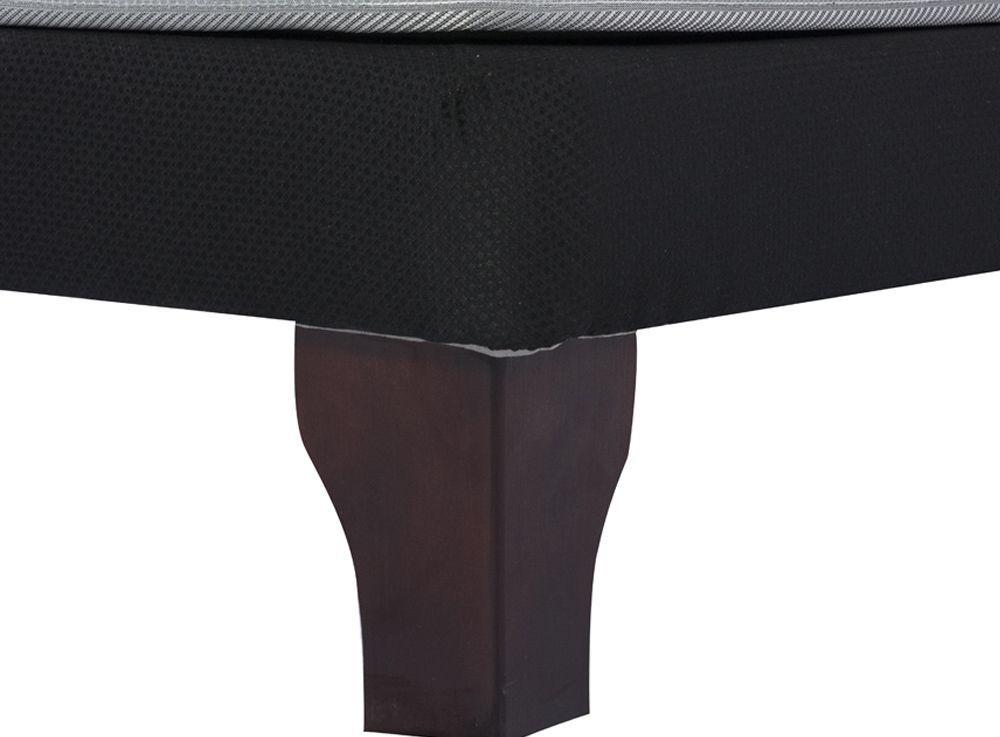 Cama Europea Negra Máximo Carbono 2 Plazas Base Dividida-3