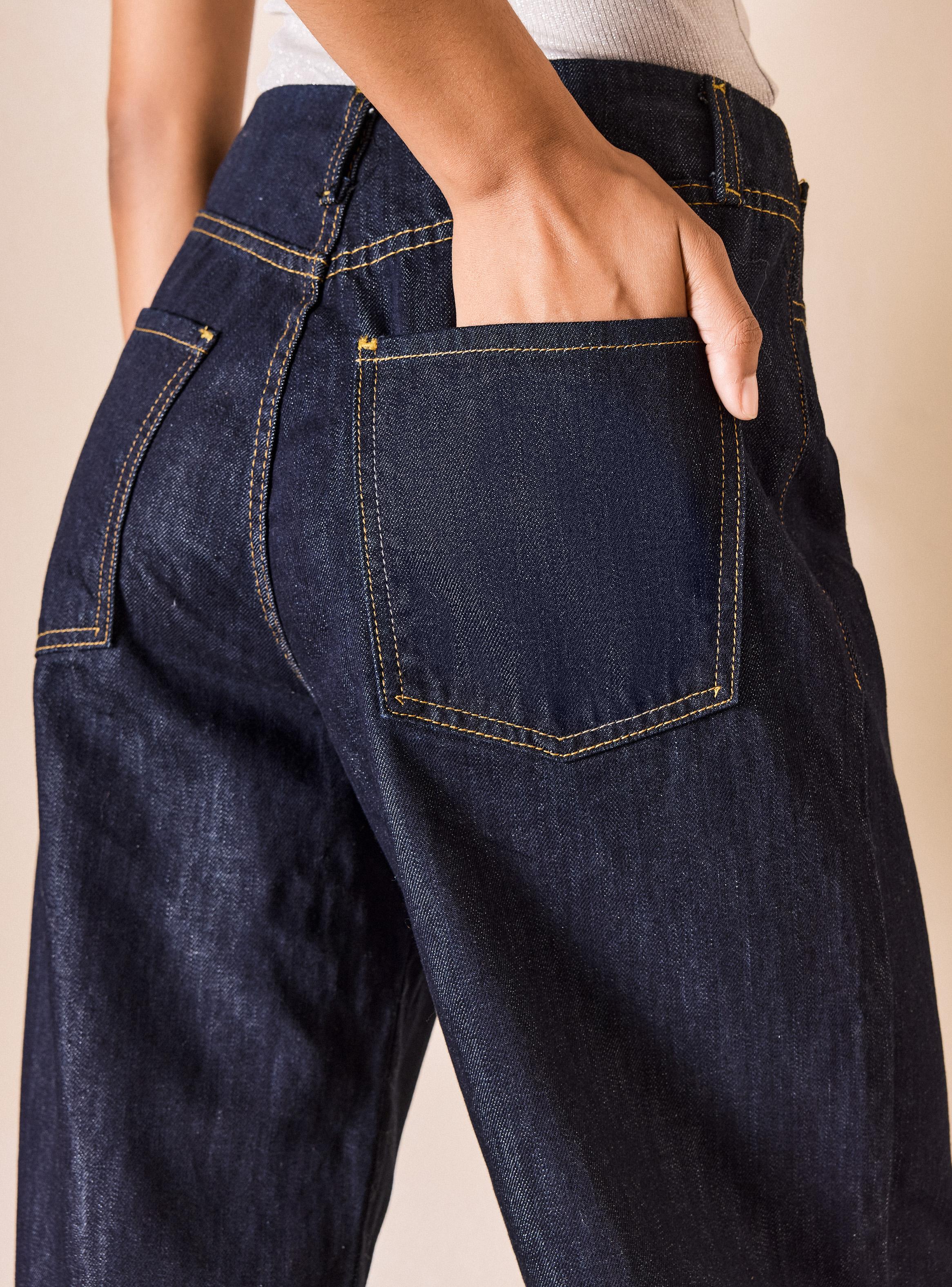 Jeans Wide Leg sin Pretina y Pinzas-3