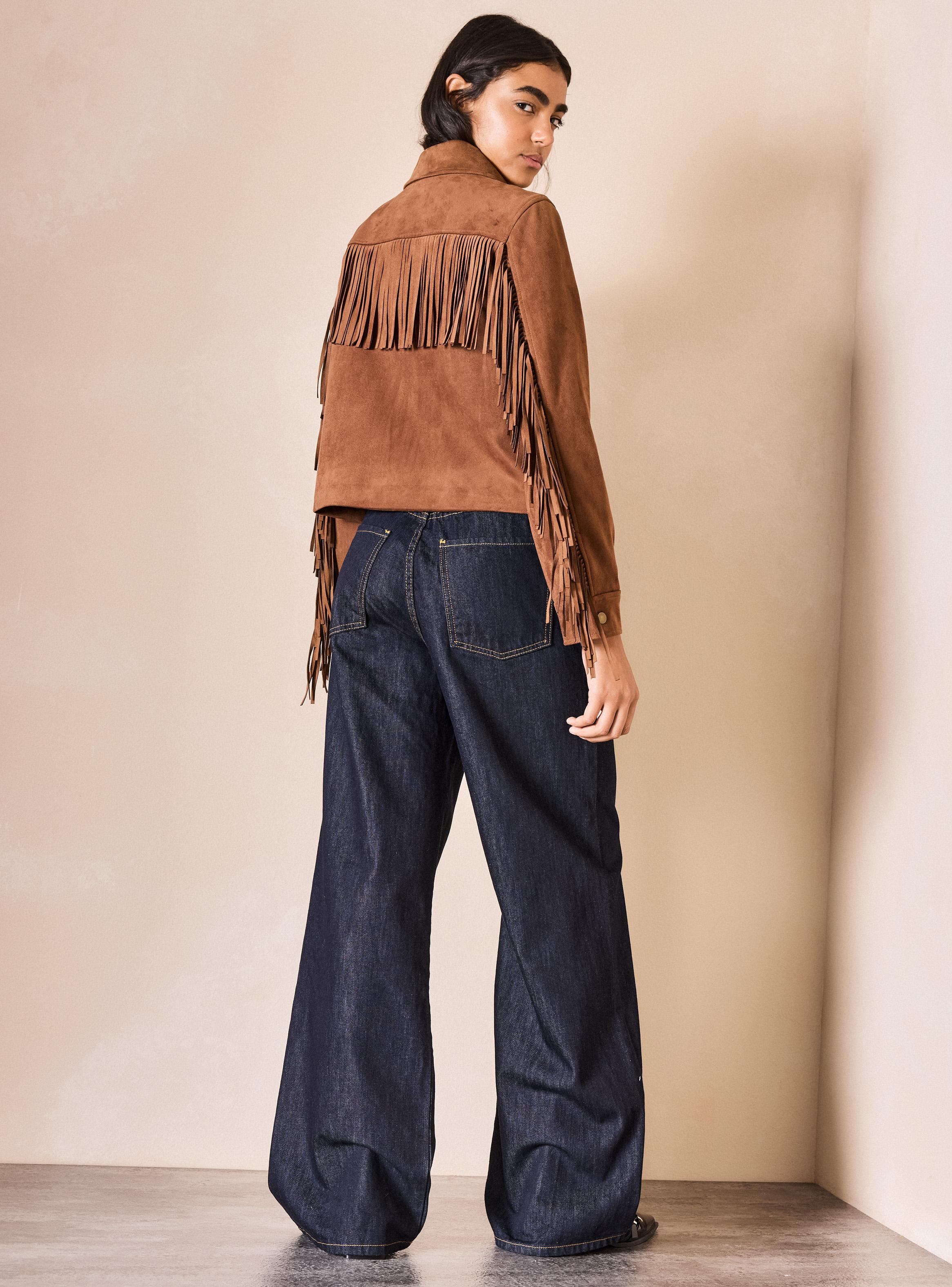 Jeans Wide Leg sin Pretina y Pinzas-5