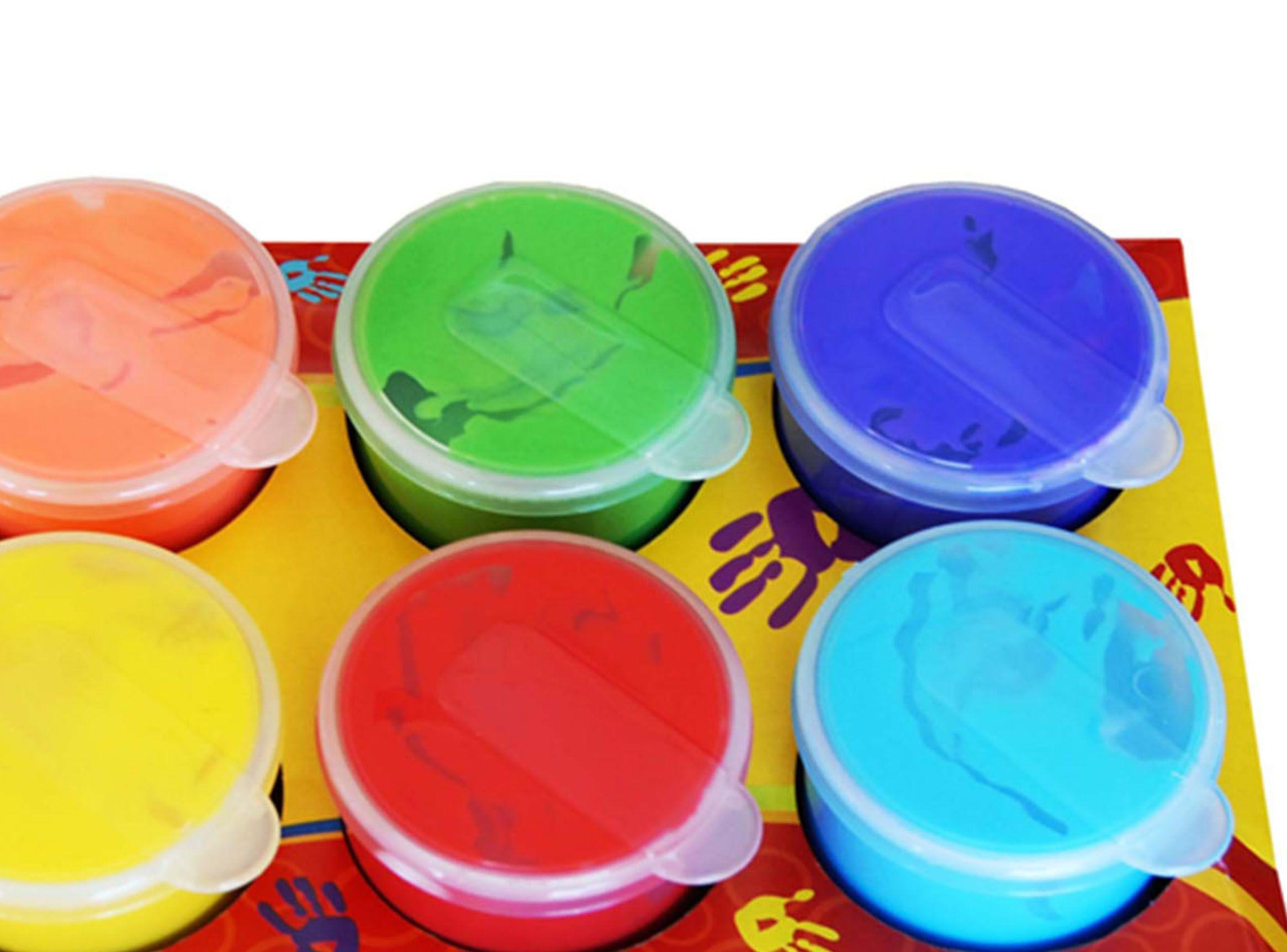 6 Pinturas Lavables para Dedos Seigard-1