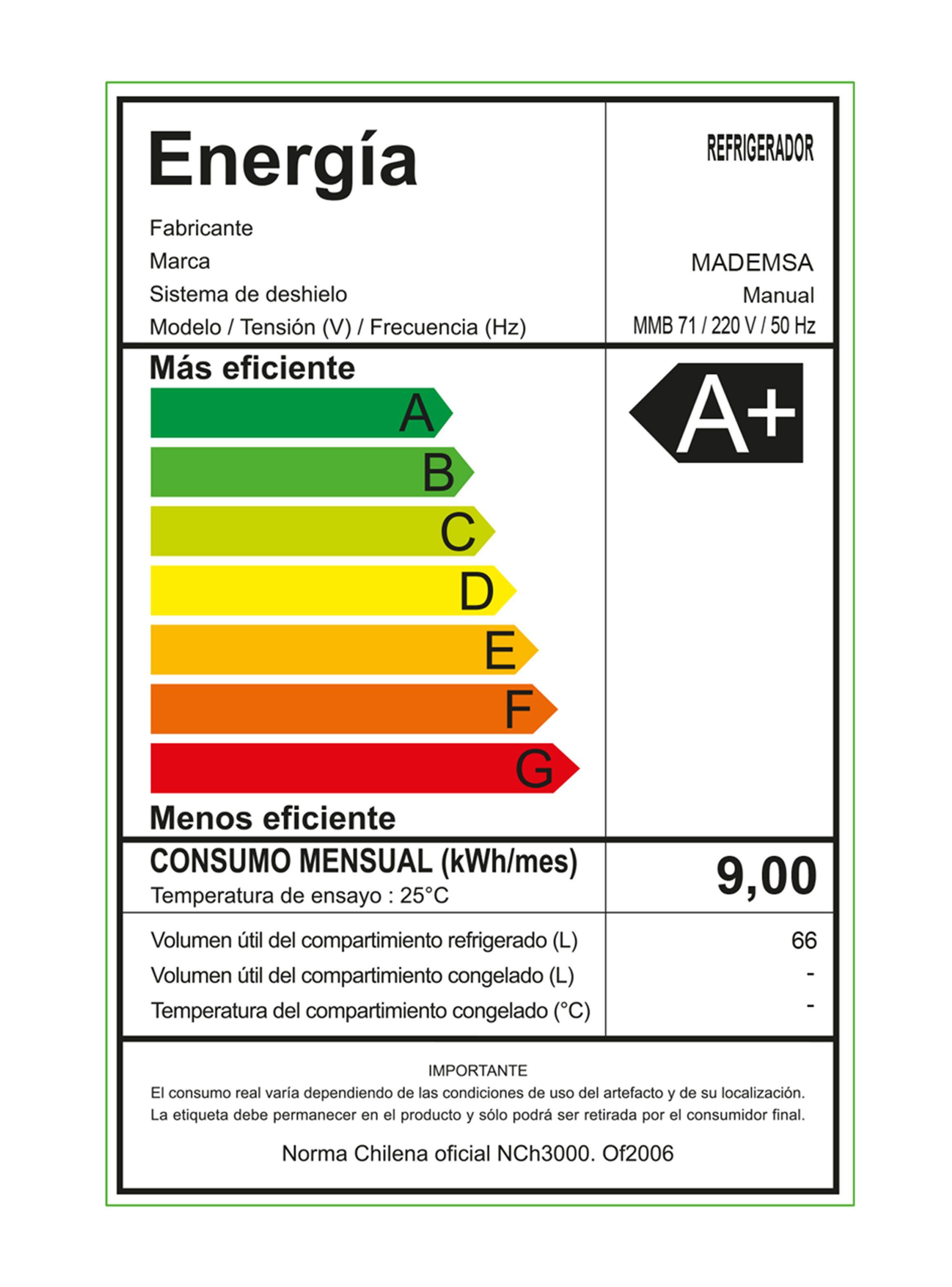 Frigobar 66 Litros MMB 71B-1