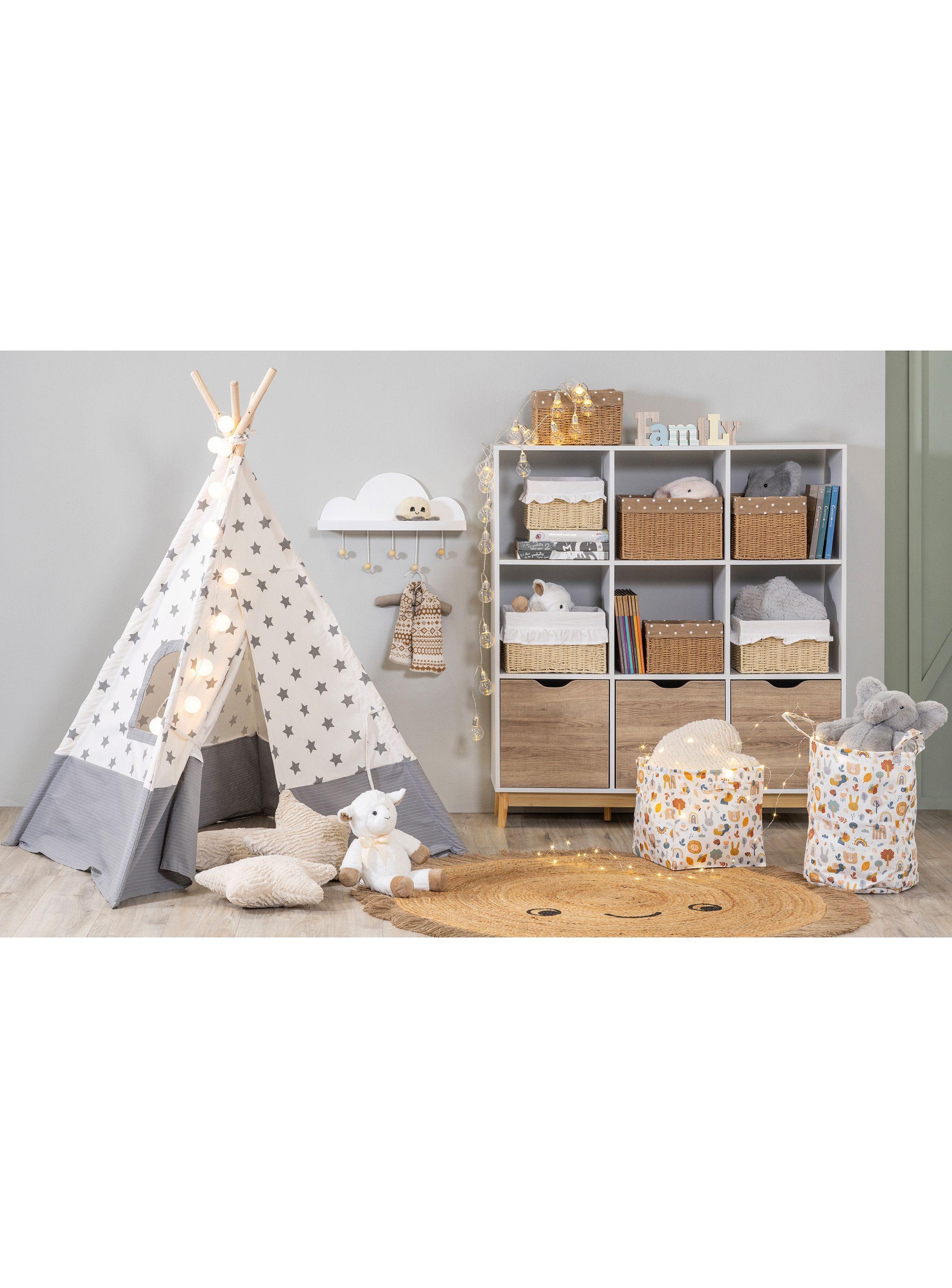 Organizador Infantil Tubular Tela 33x33x42 cm-3