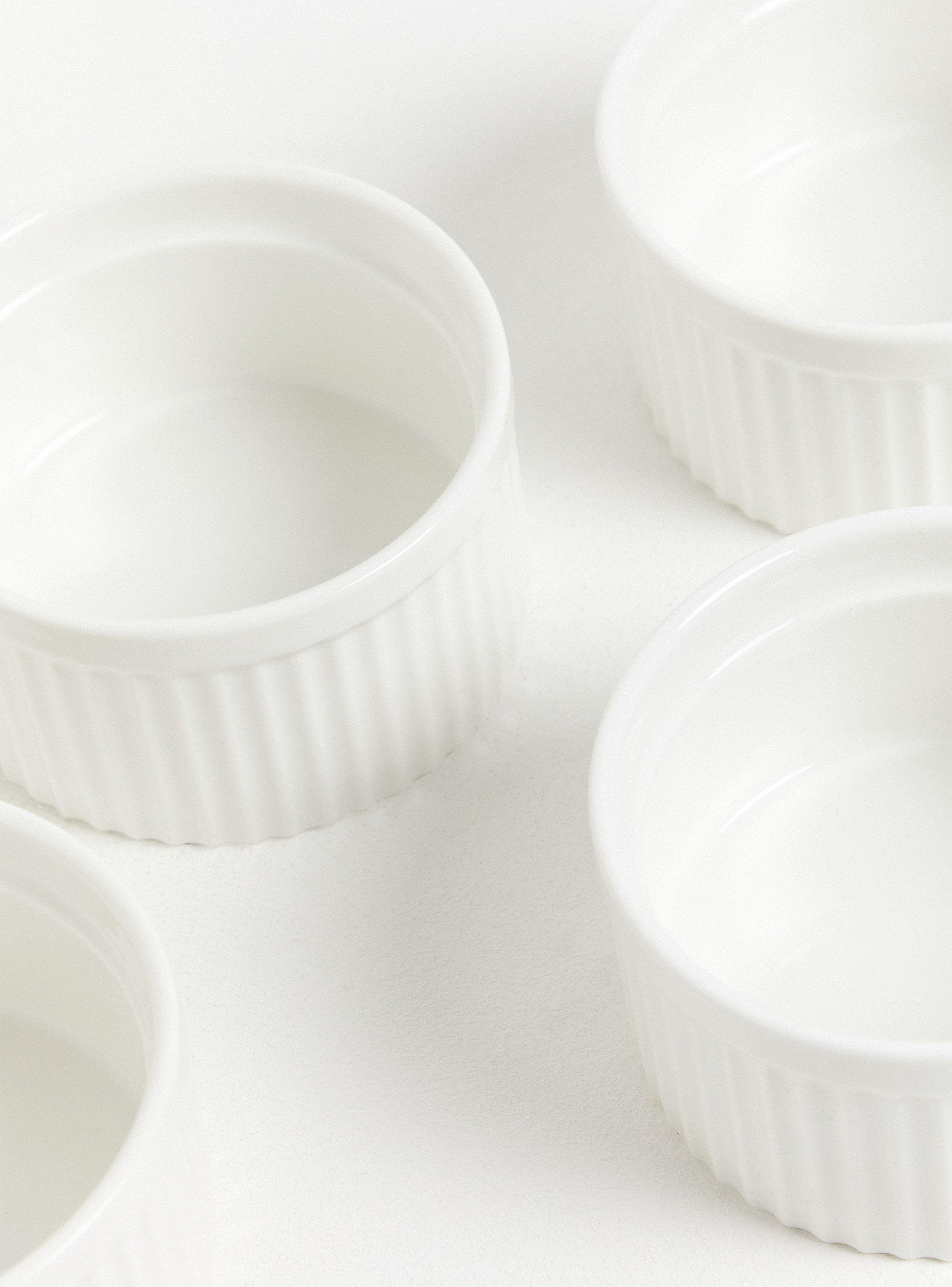 Set 4 Ramekines Blanco 10 cm-2