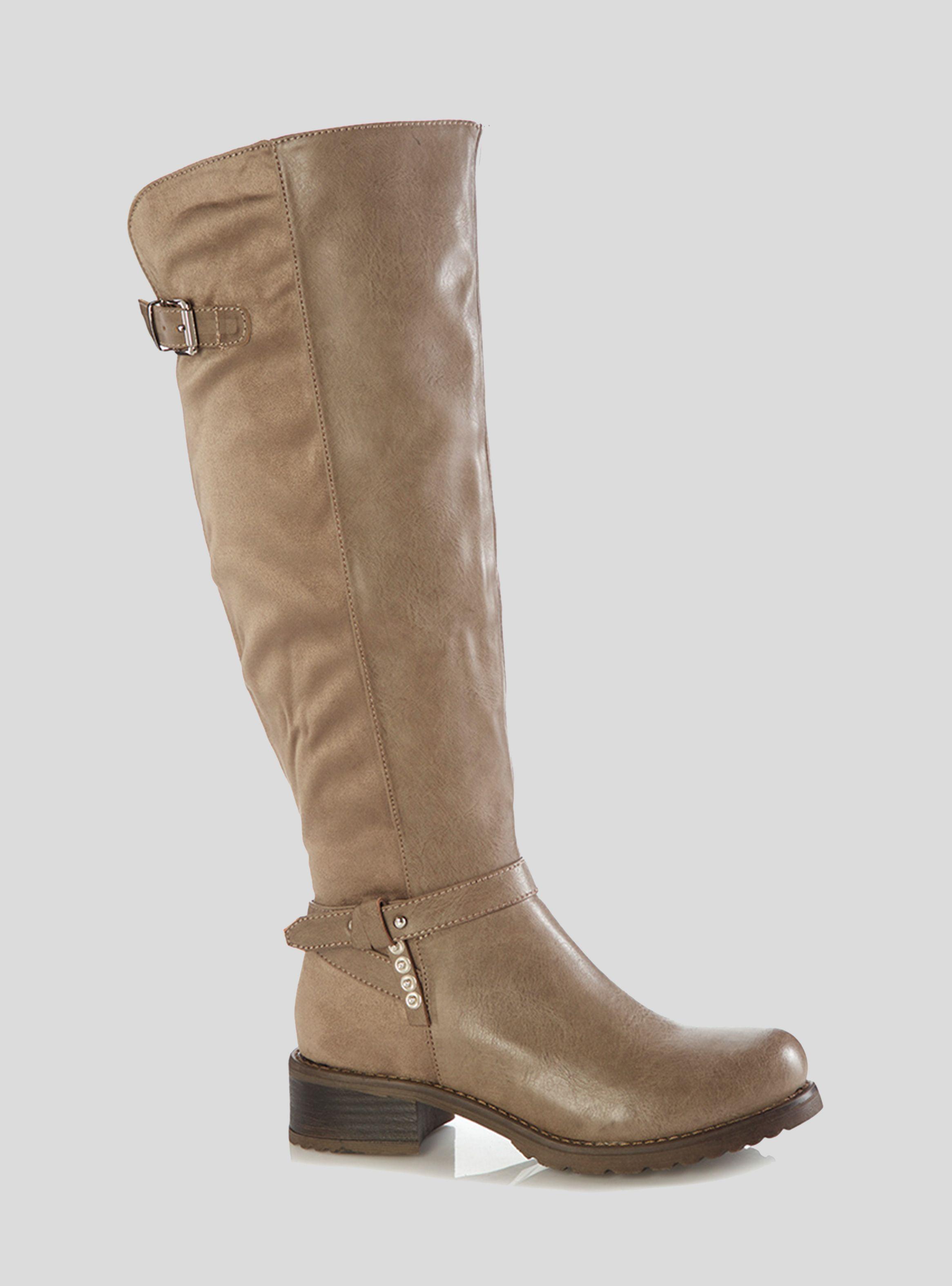 Bota Via Uno Mujer Detalle Metalicos-0