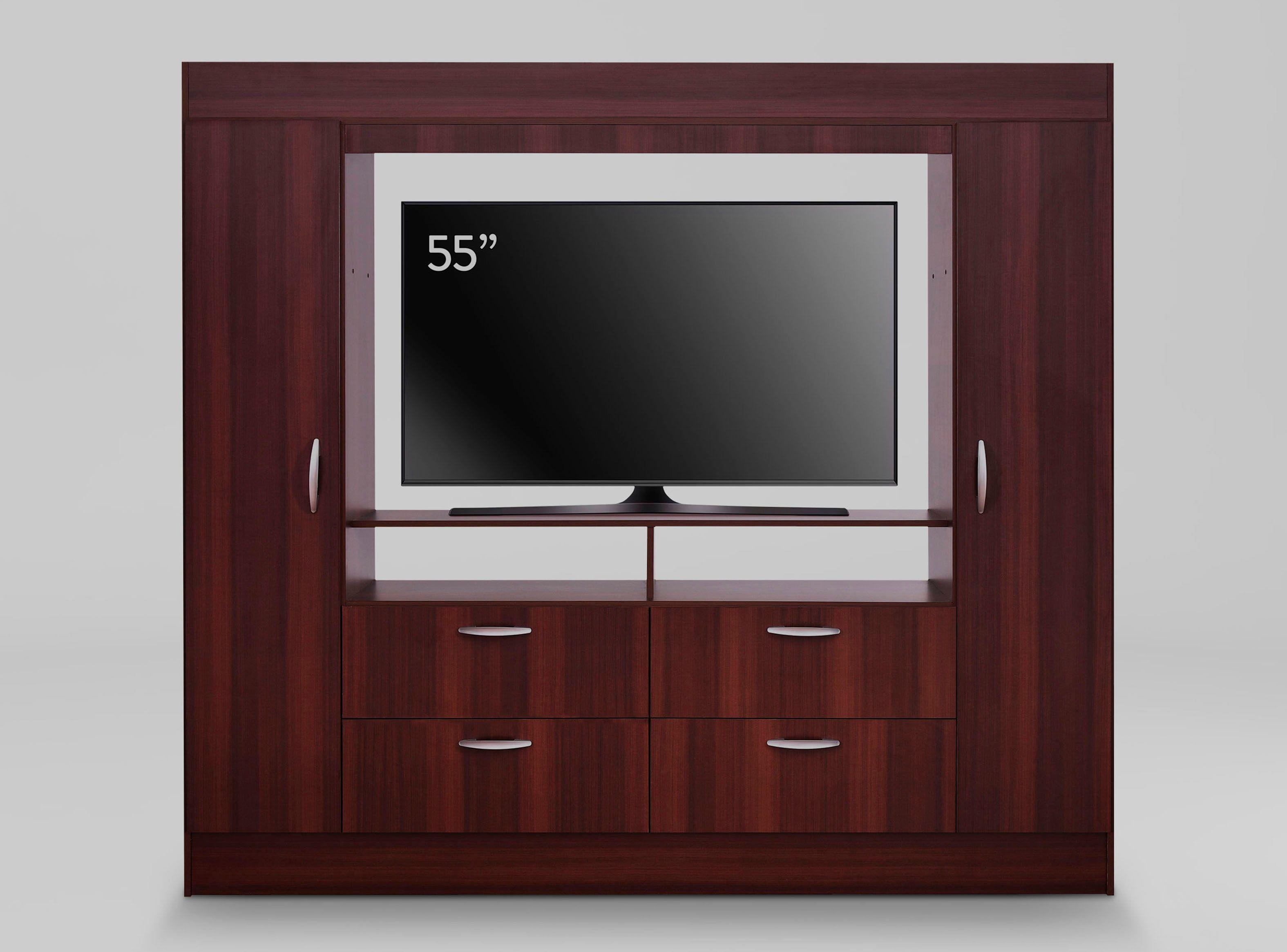 Clóset Baker TV 55" 2P 4C Chocolate-2