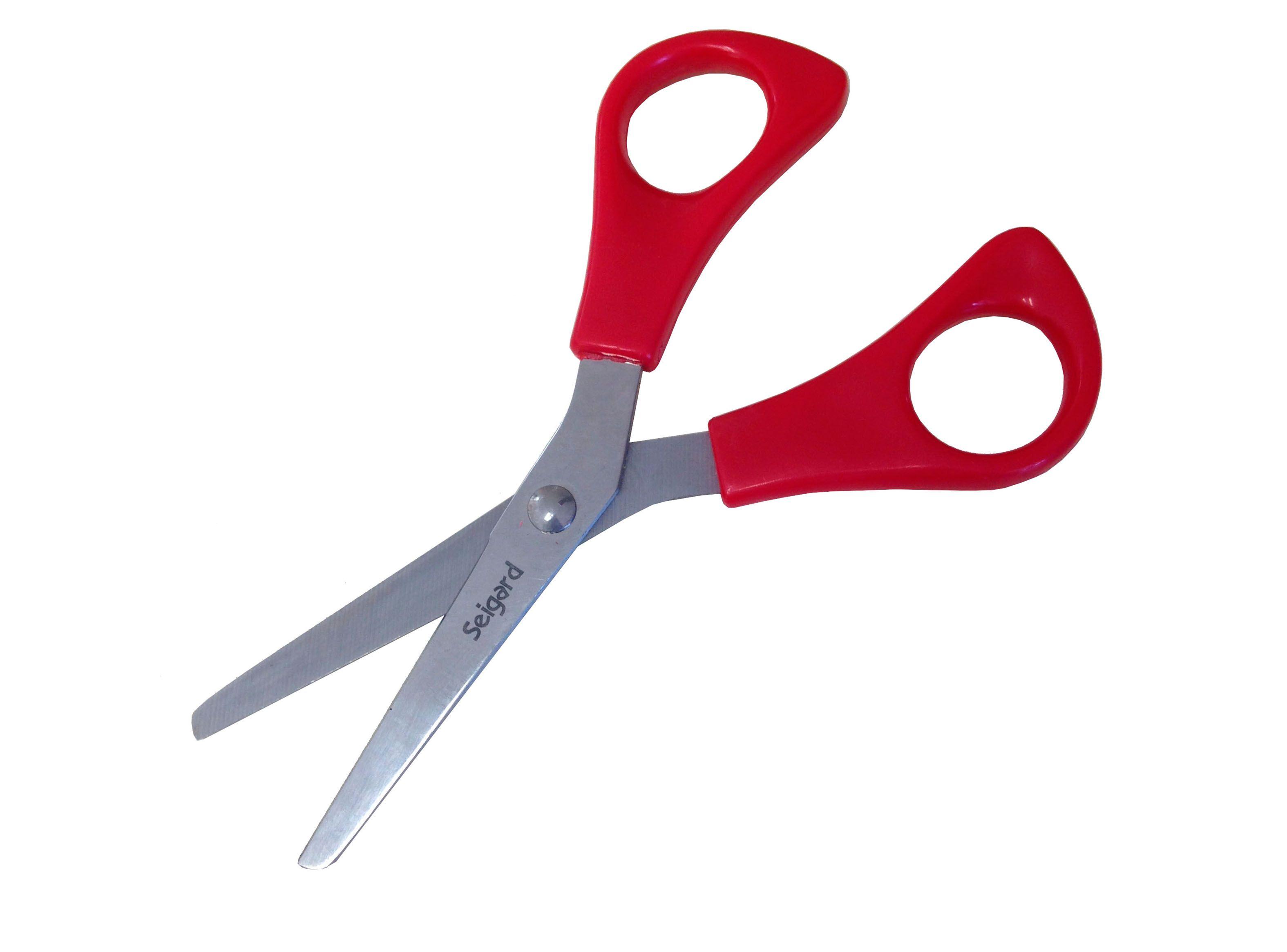 Tijera Seigard Punta Roma 13 cm Roja-0