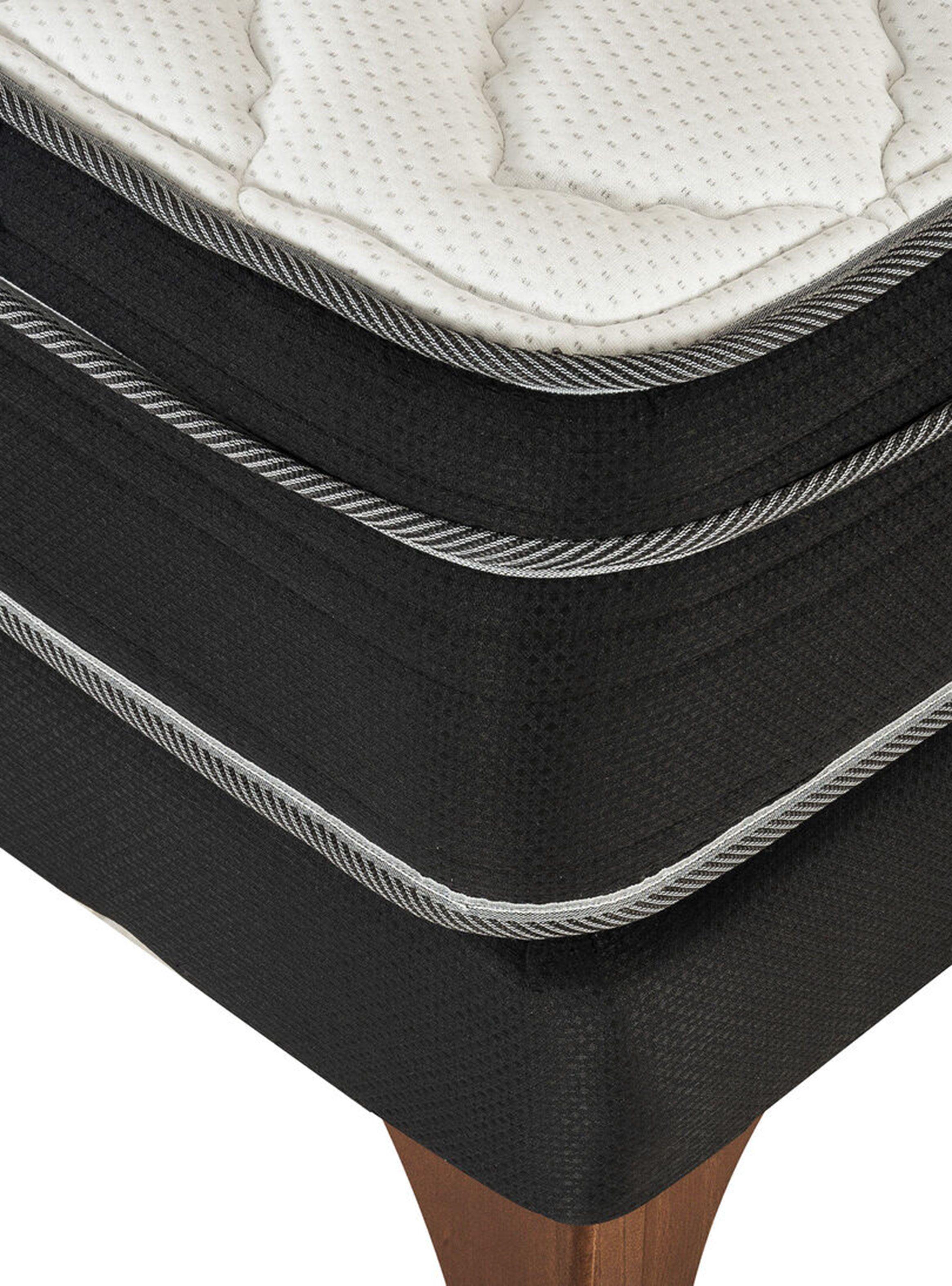 Cama Europea Seven 2 Plazas Base Dividida + Set Muebles Toscana-2