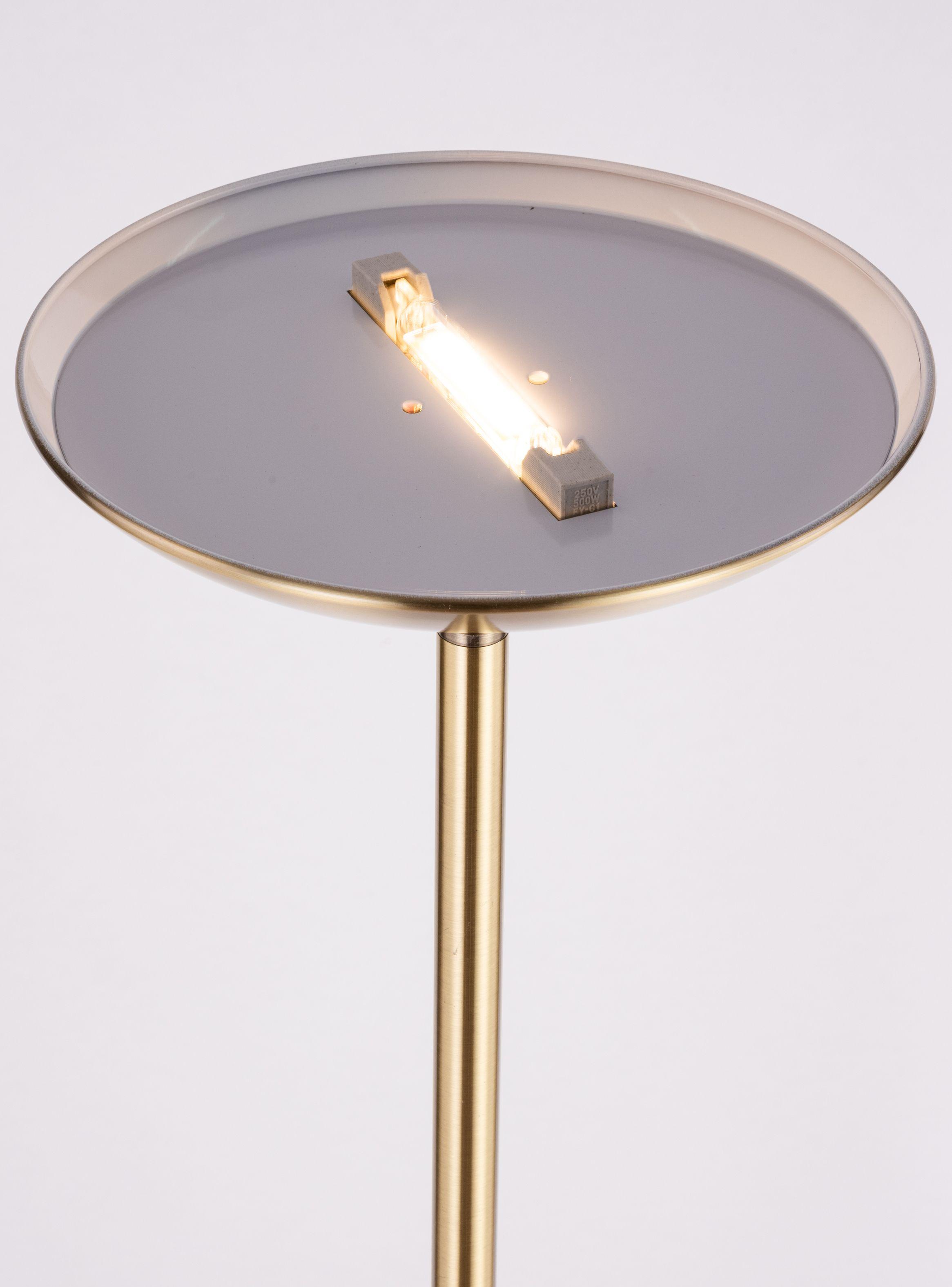 Lámpara Pie Led Antorcha Bronce-2