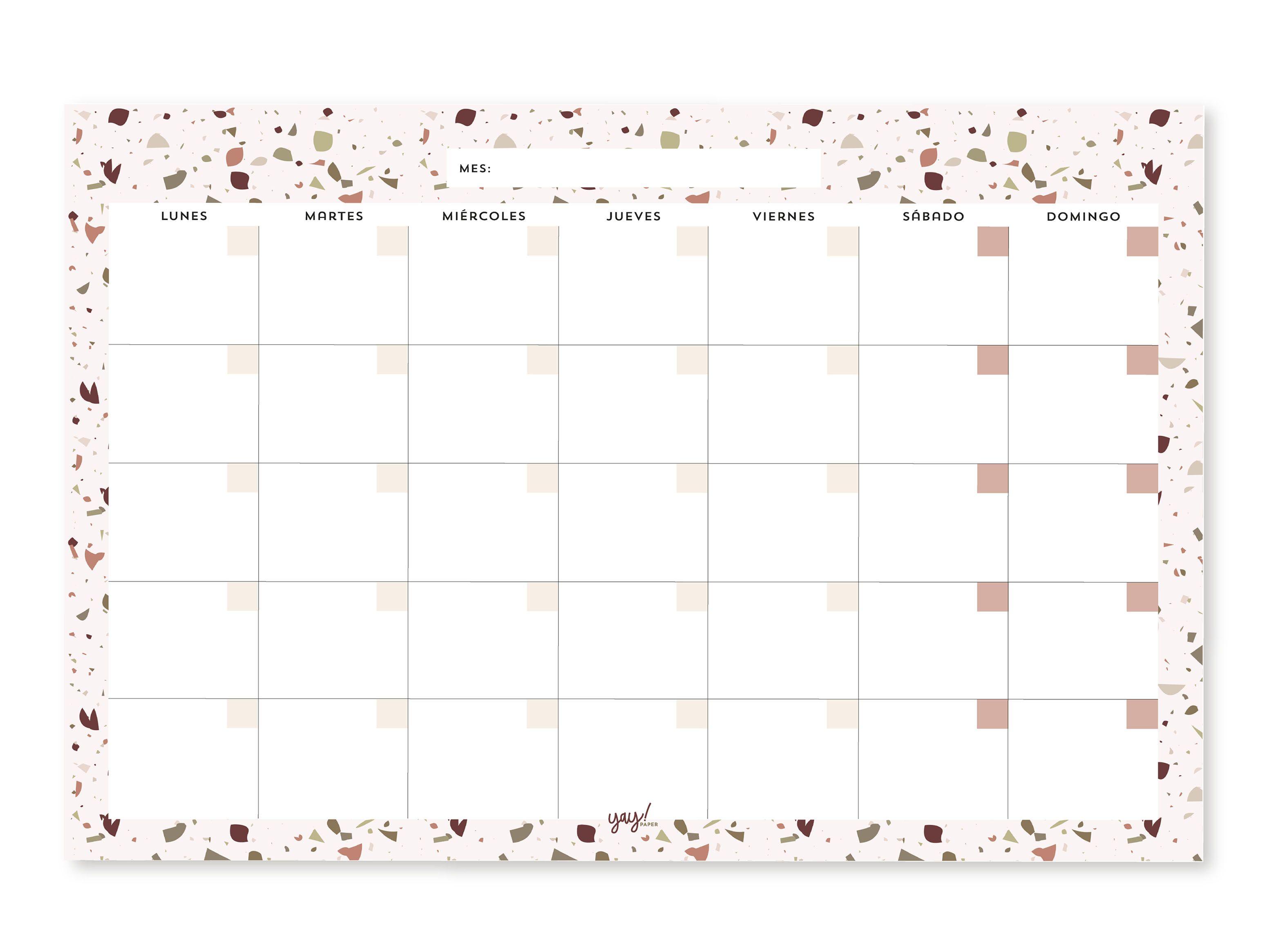 Calendario Imán Terrazzo Yay Paper-0