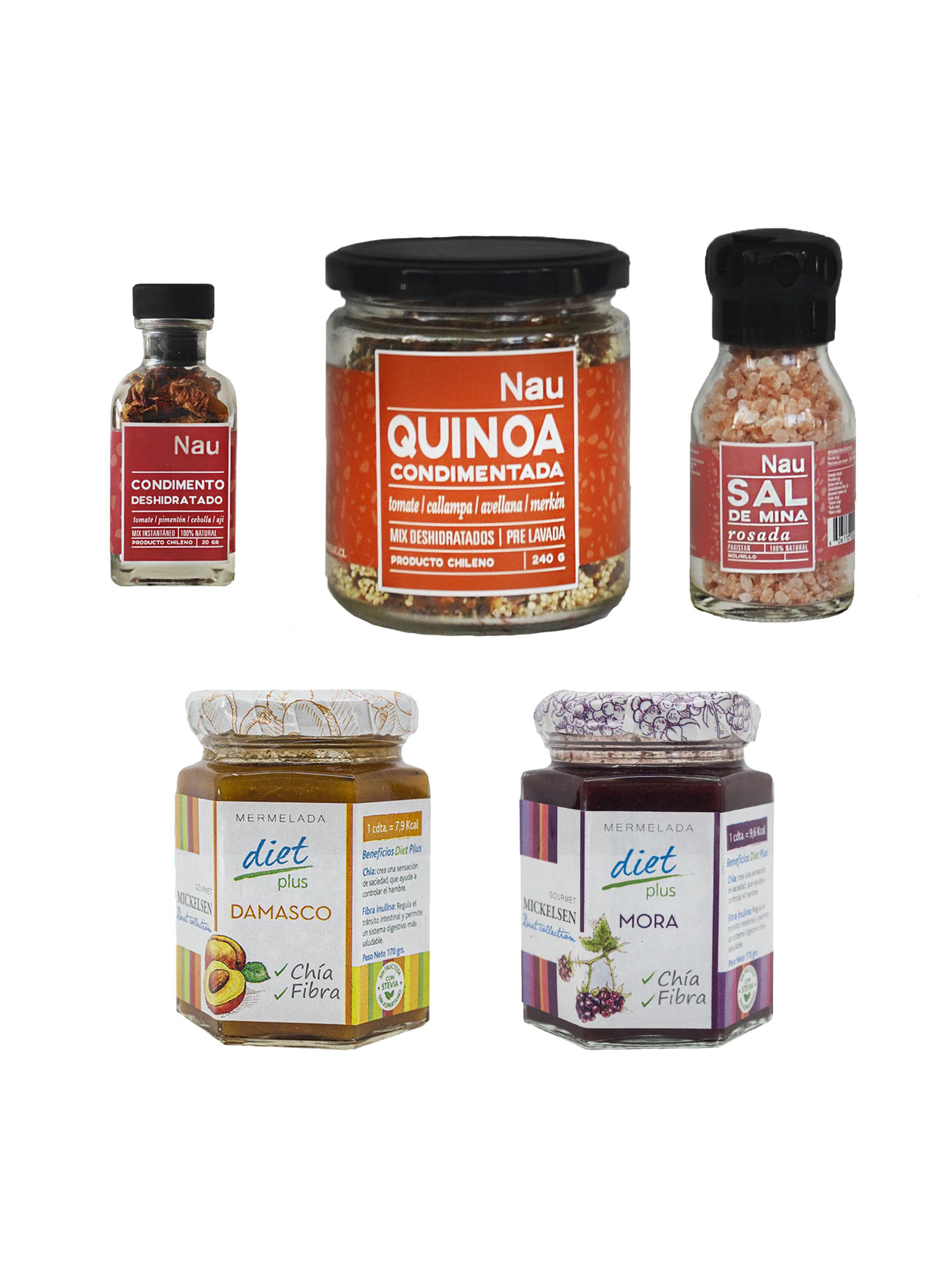 Pack Mermelada, Pimentón, Quinoa Callampa,Sal Rosada Mickelsen Gourmet-0