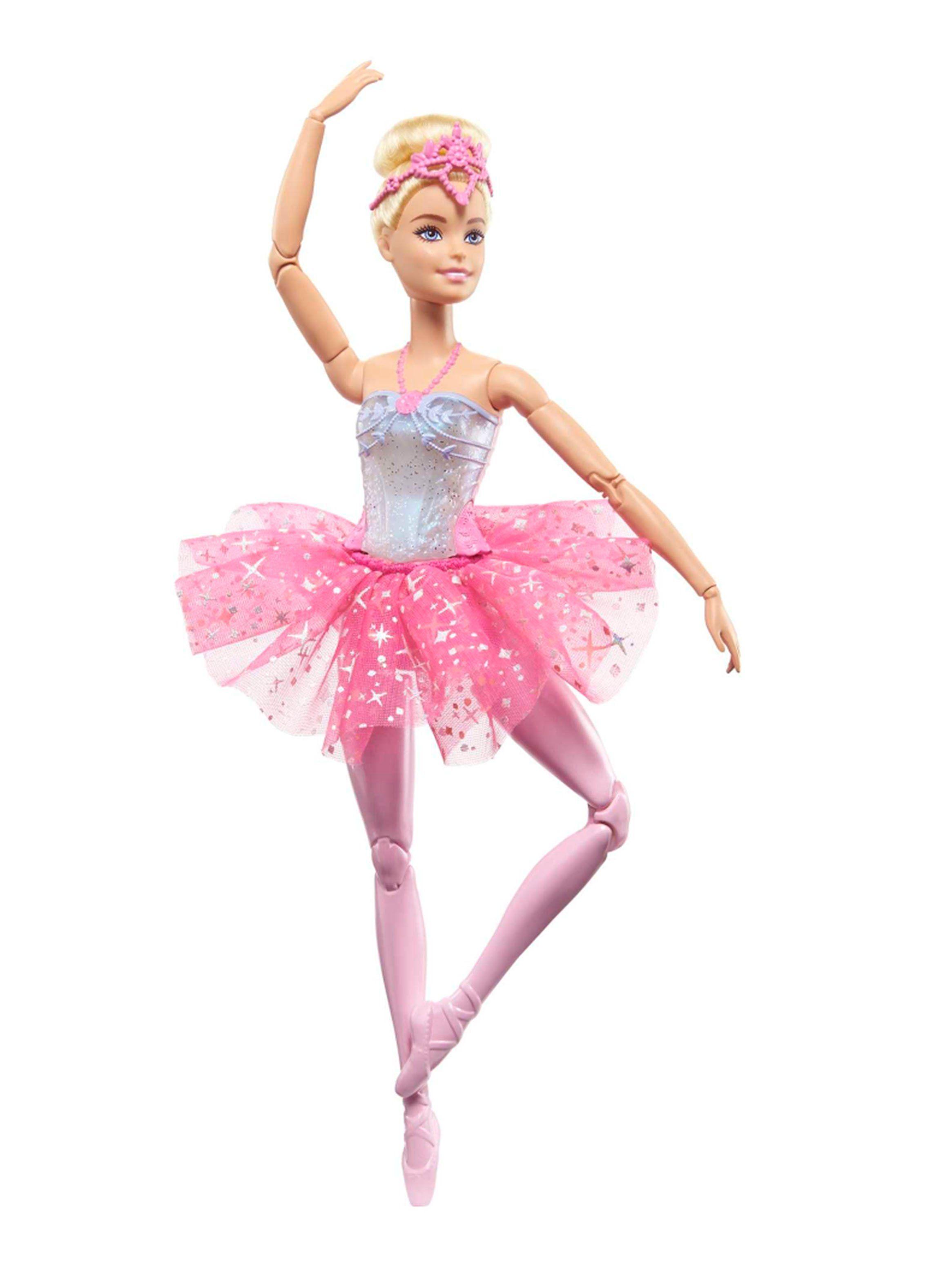 Muñeca Bailarina Luces Brillantes Tutú Rosa-2