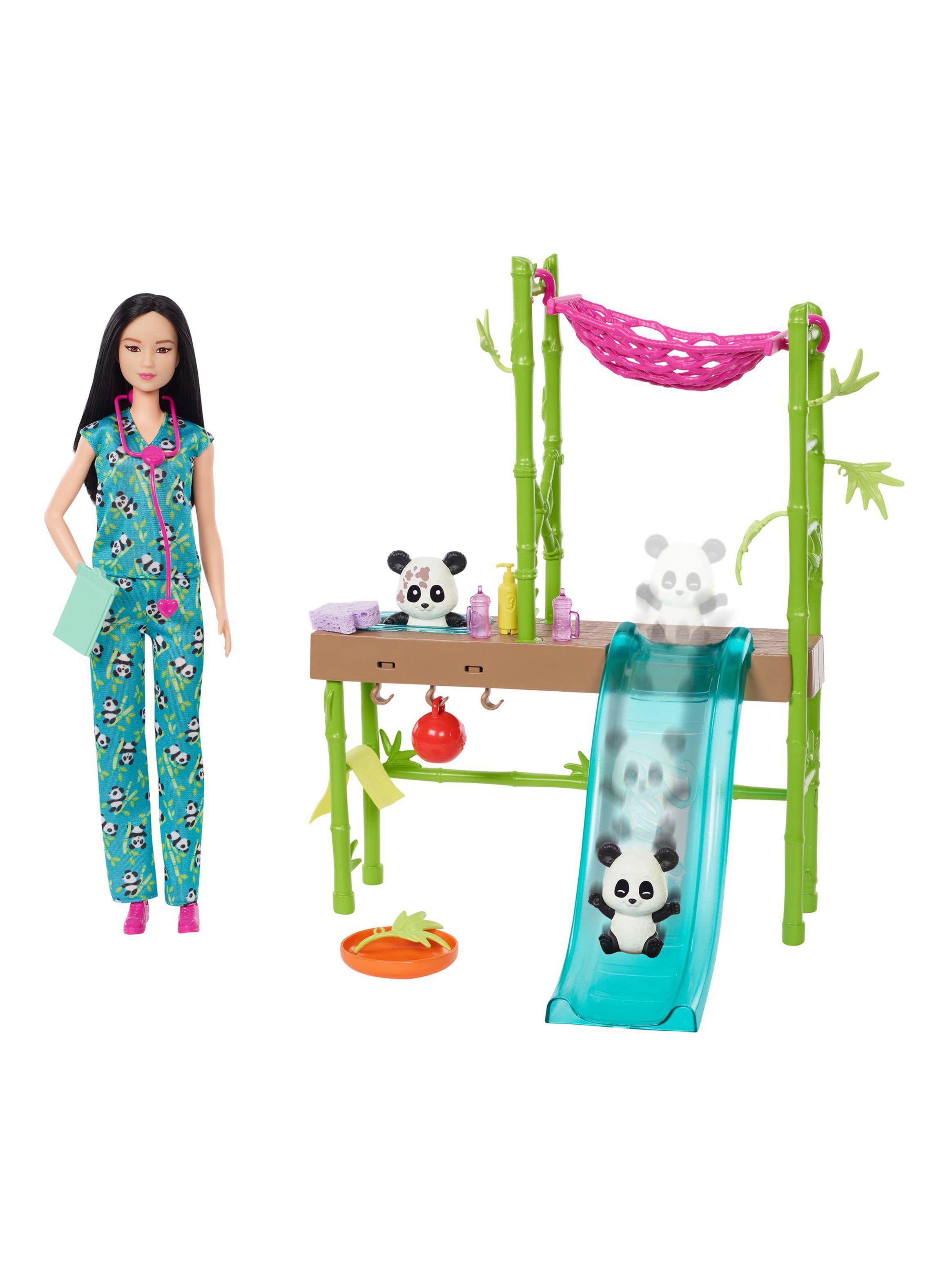 Muñeca Profesiones Set de Juego Cuidadora de Pandas-0