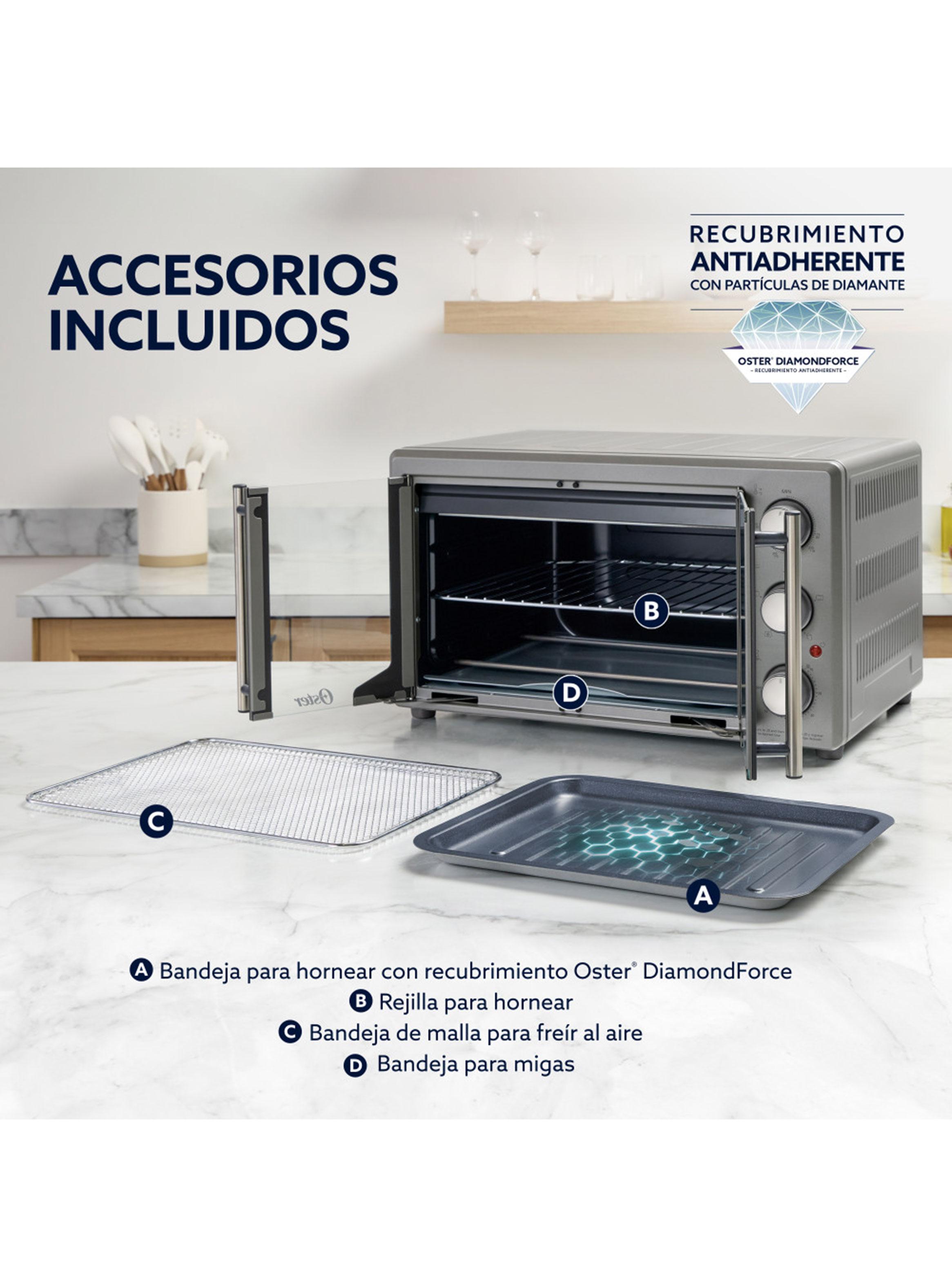 Horno Eléctrico con Freidora de Aire 42 Litros Puertas Francesas-4