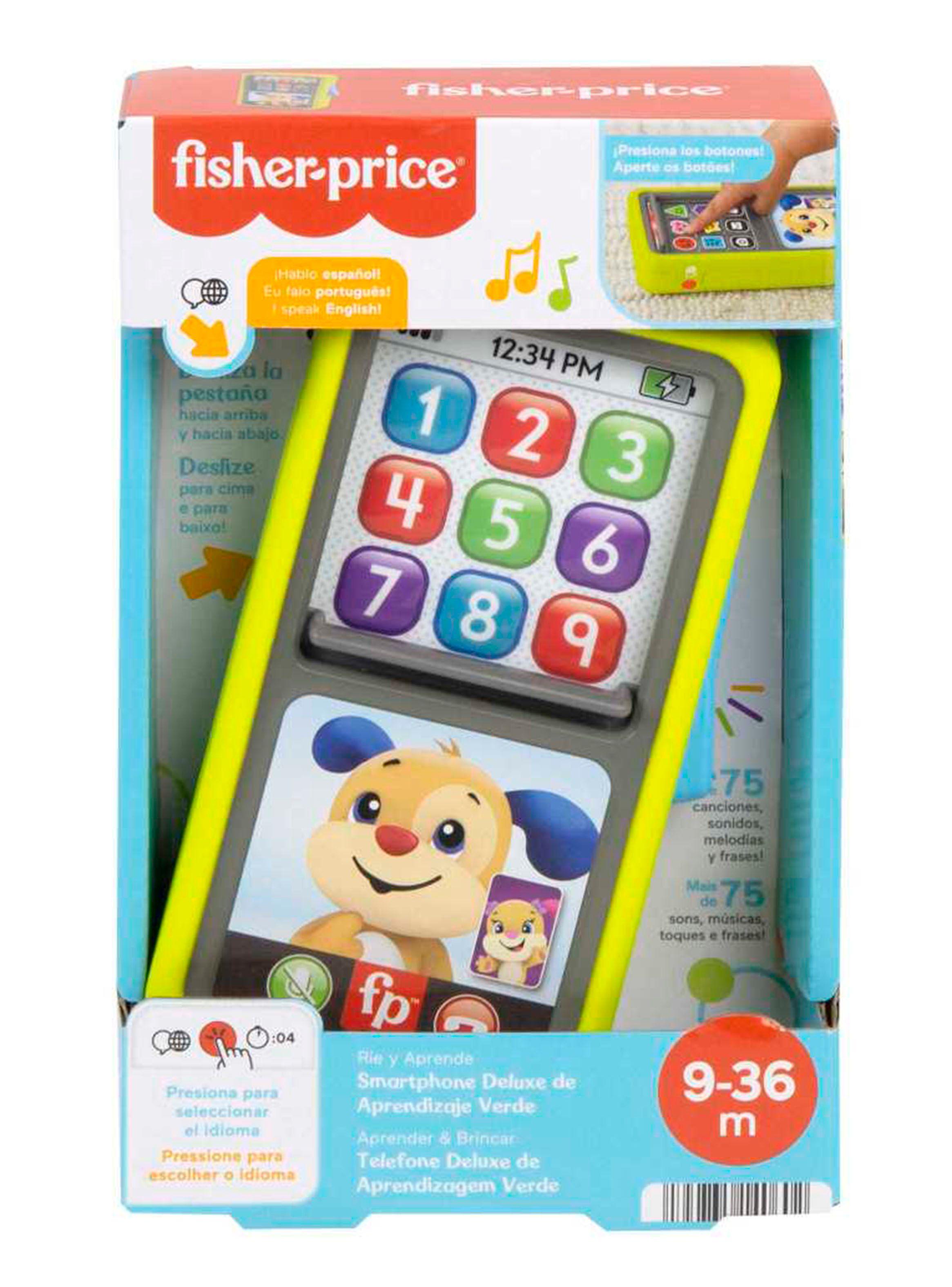 Juguete para Bebés Smartphone Aprendizaje Verde-3