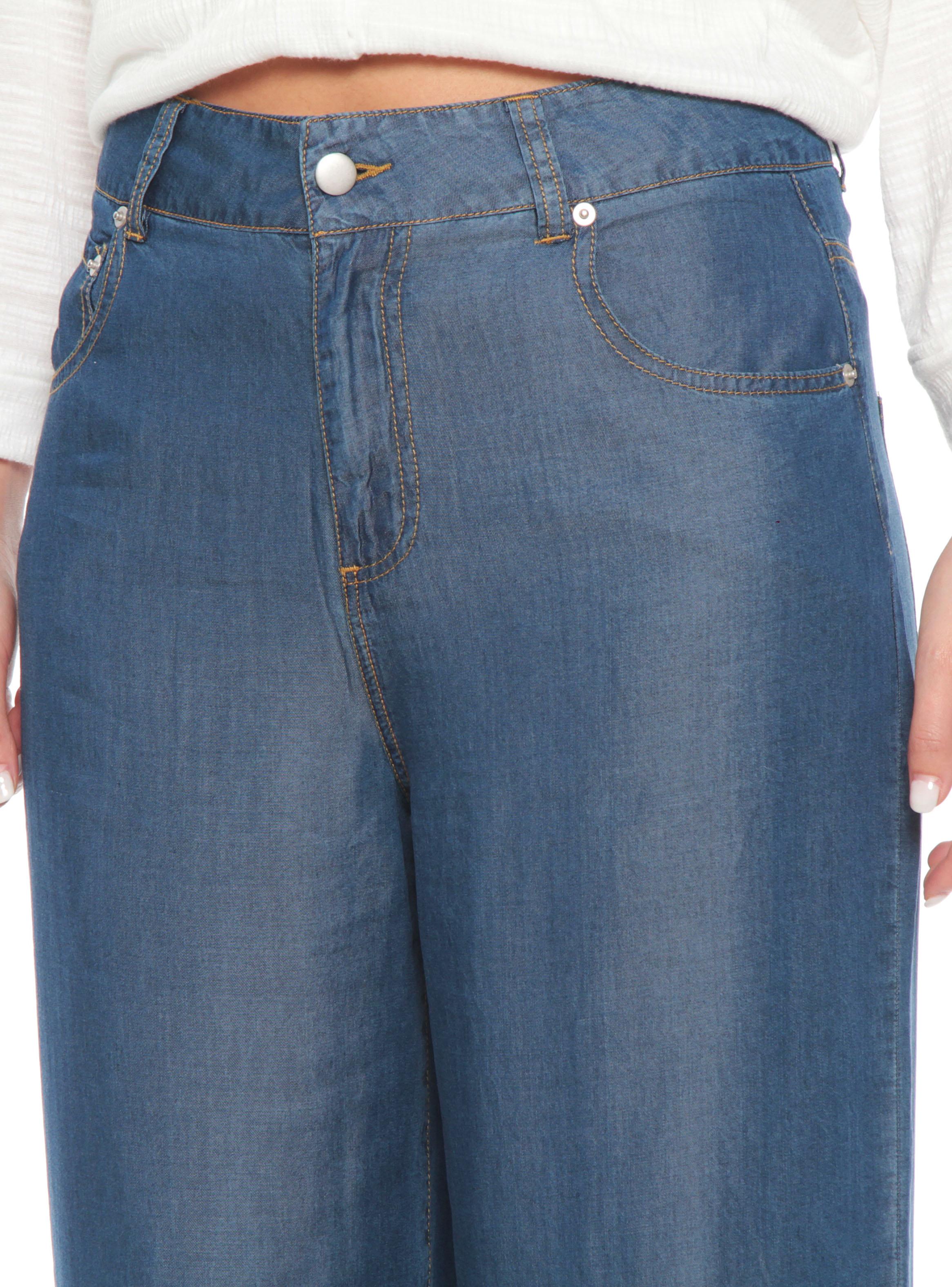 Pantalón Lyocell Wide Leg Tiro Alto Cw022-2