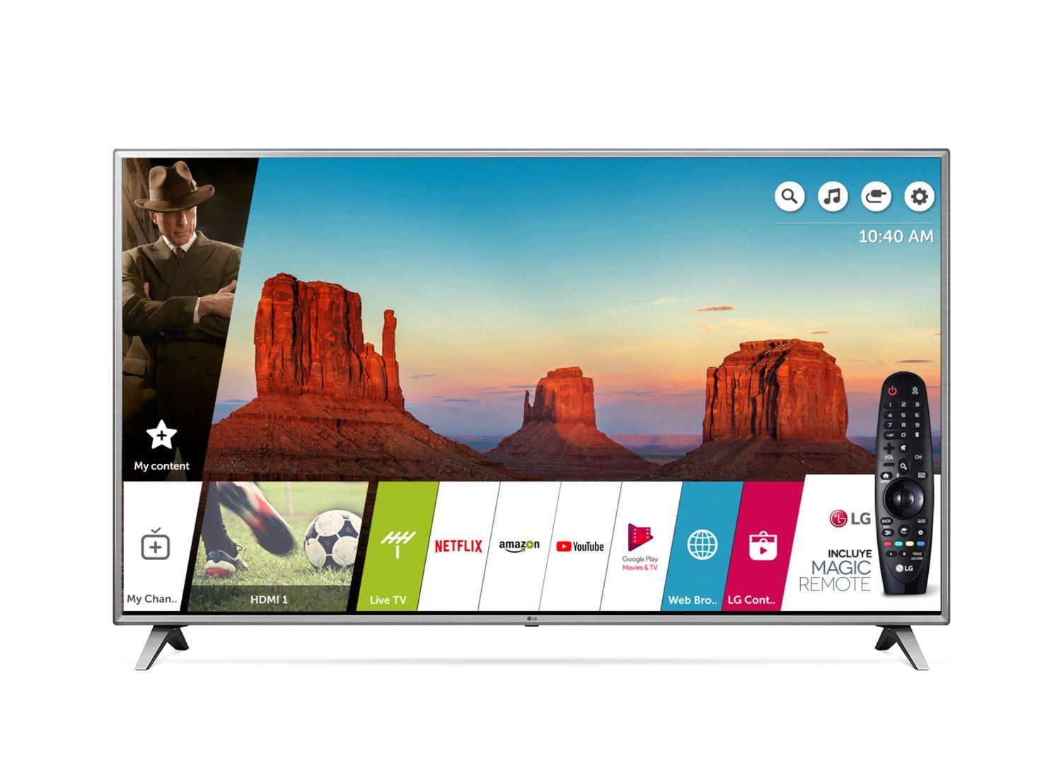 LED Smart TV LG 75" UHD 4K 75UK6570-0
