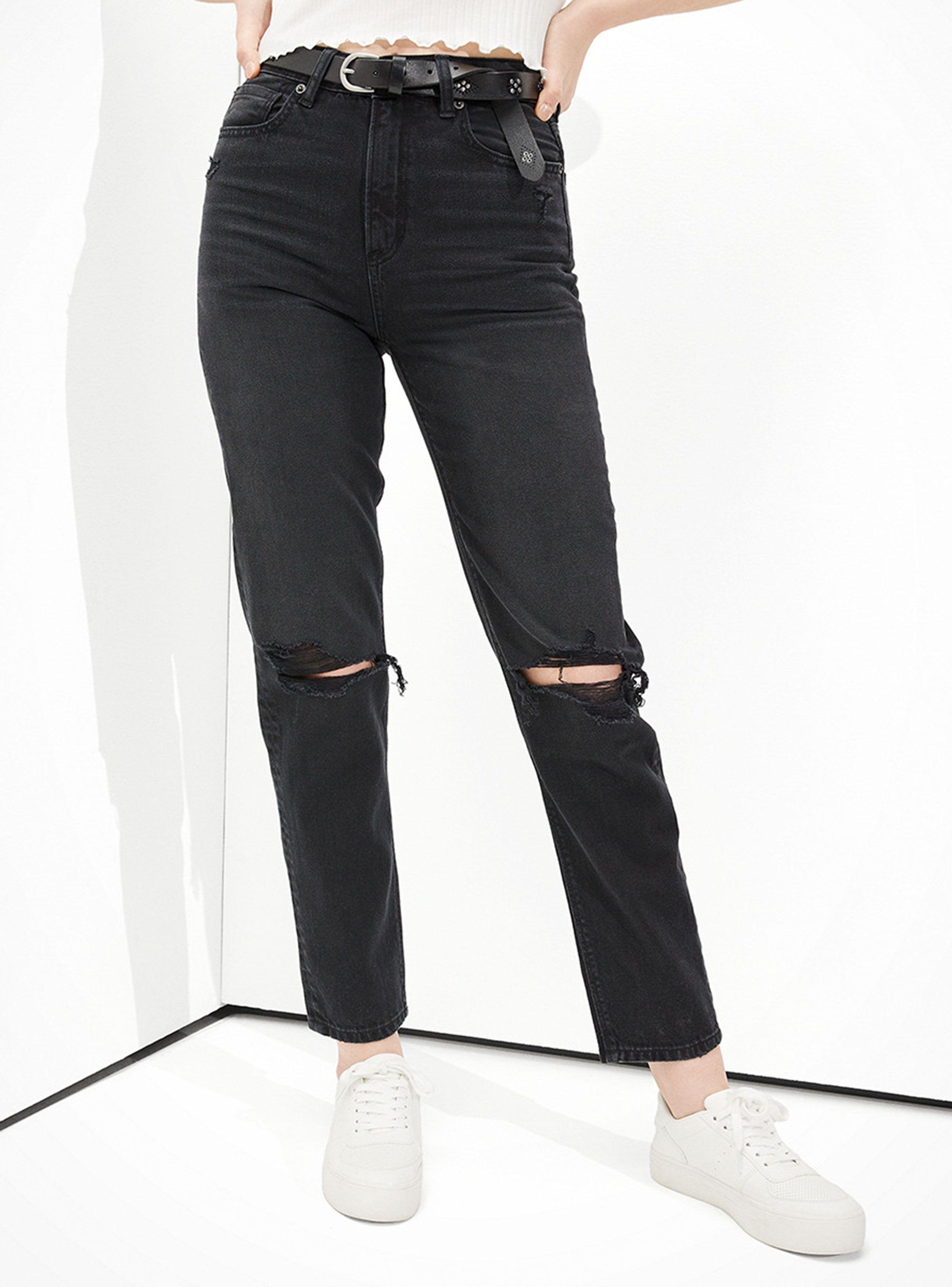 Jeans Ripped Mom Straight-0