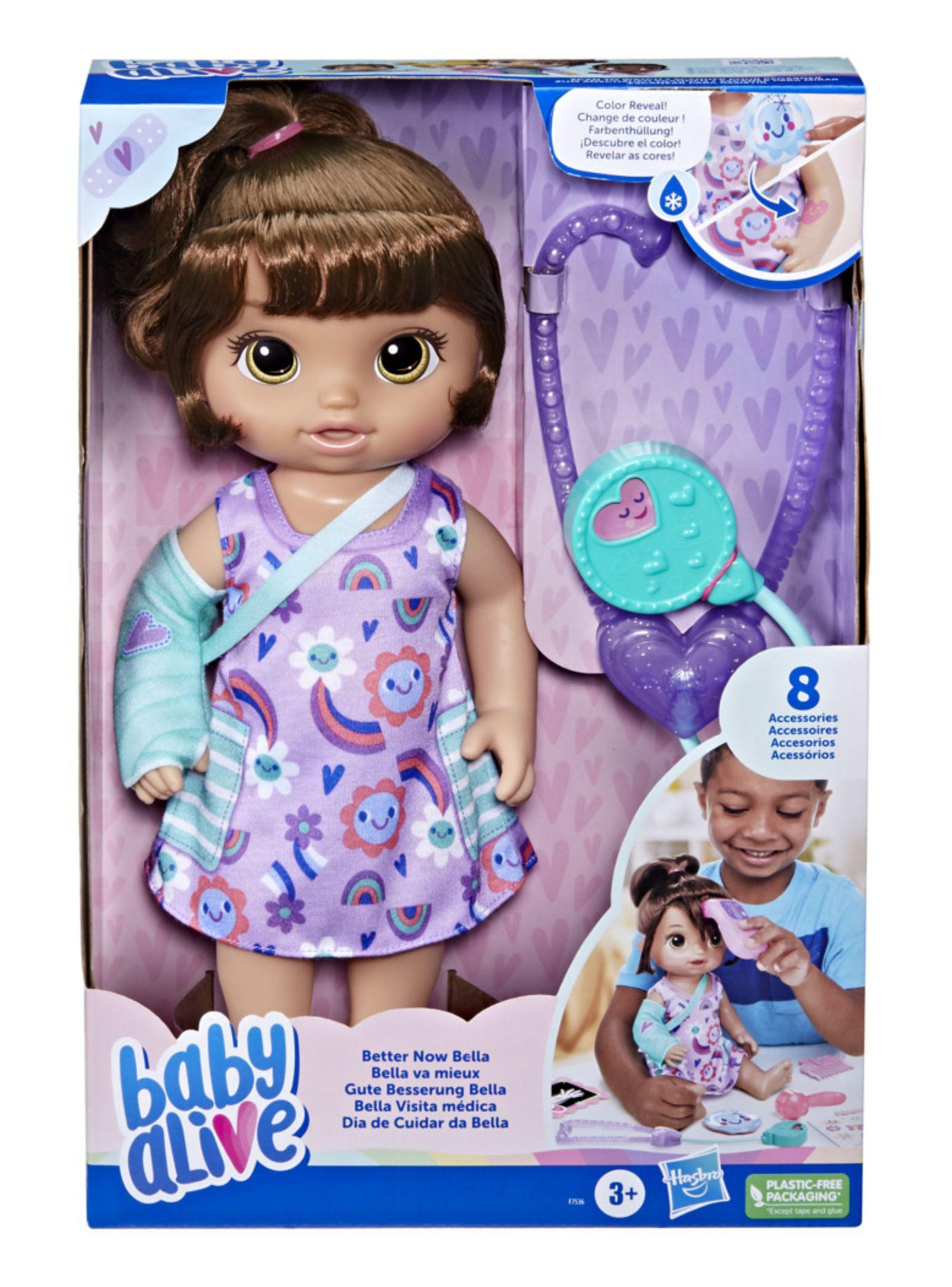 Muñeca Bella Visita Médica Cabello Castaño-1