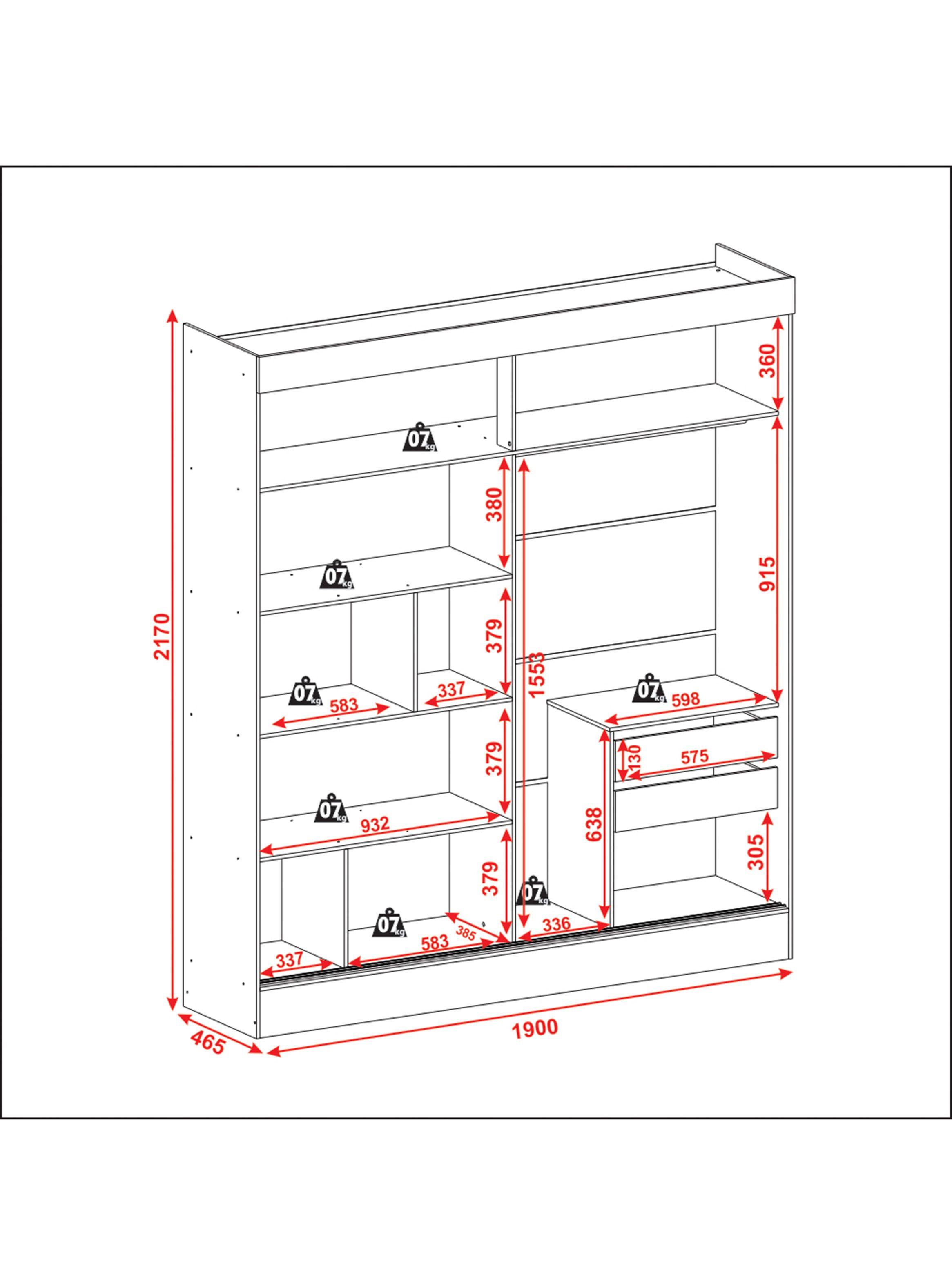 Clóset Pantanal 2P-1