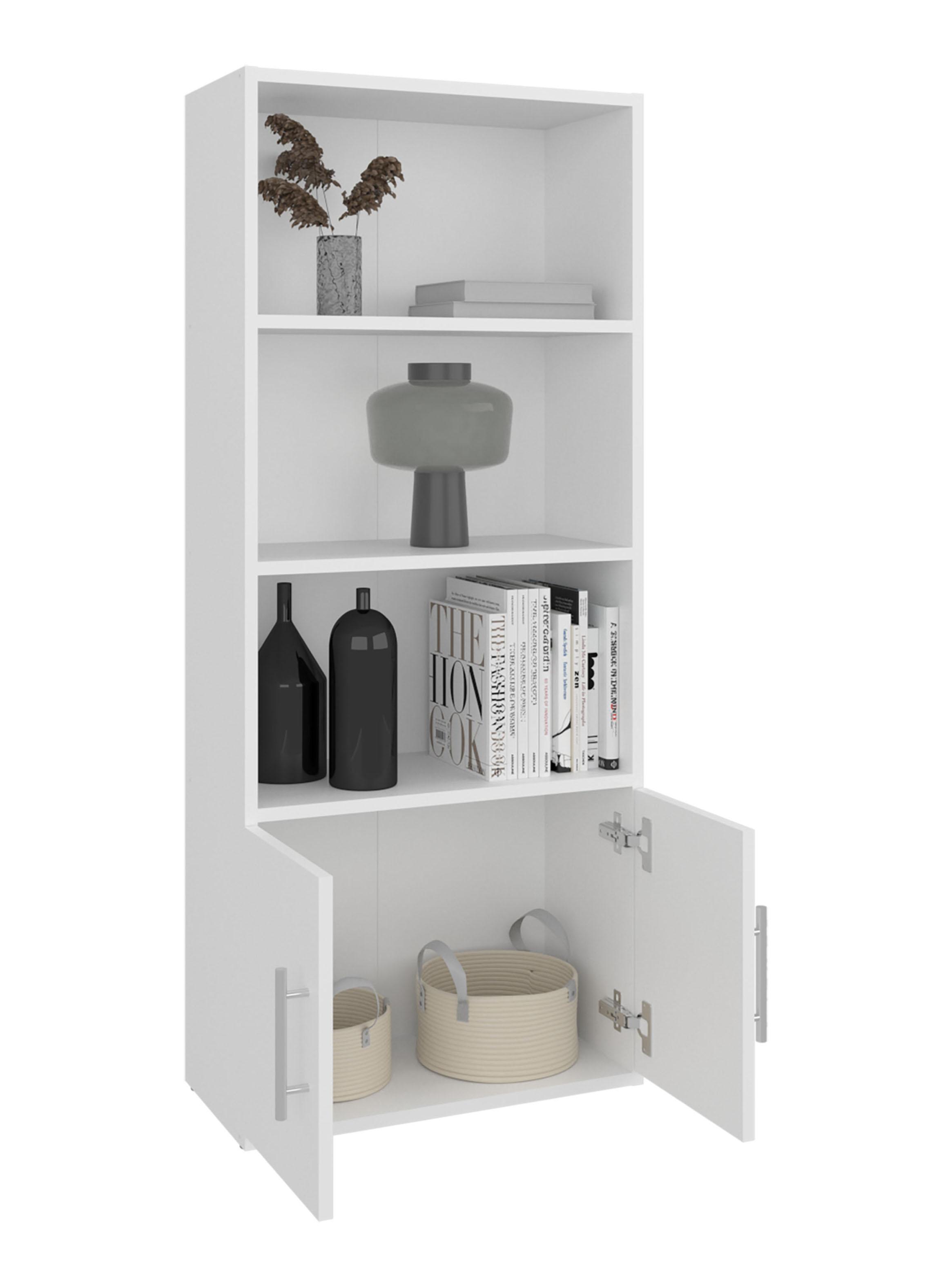 Biblioteca Eco Joy 2 Puertas 4 Niveles Blanco-3