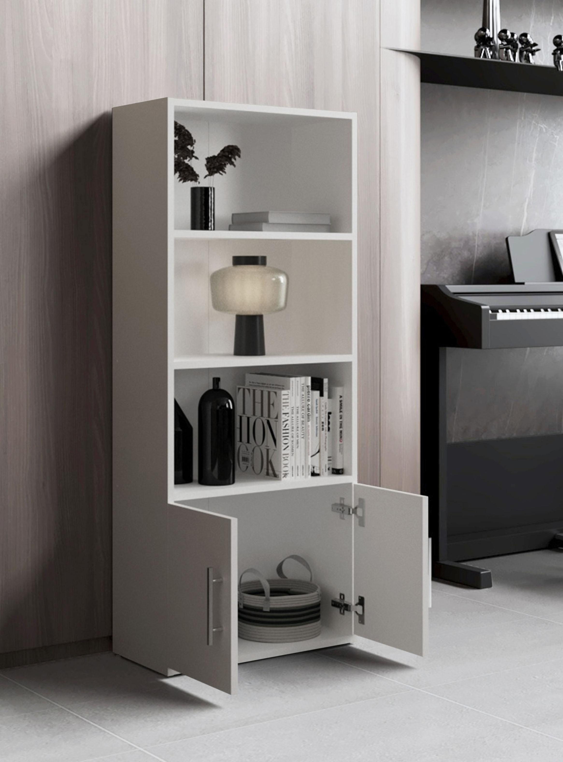 Biblioteca Eco Joy 2 Puertas 4 Niveles Blanco-5