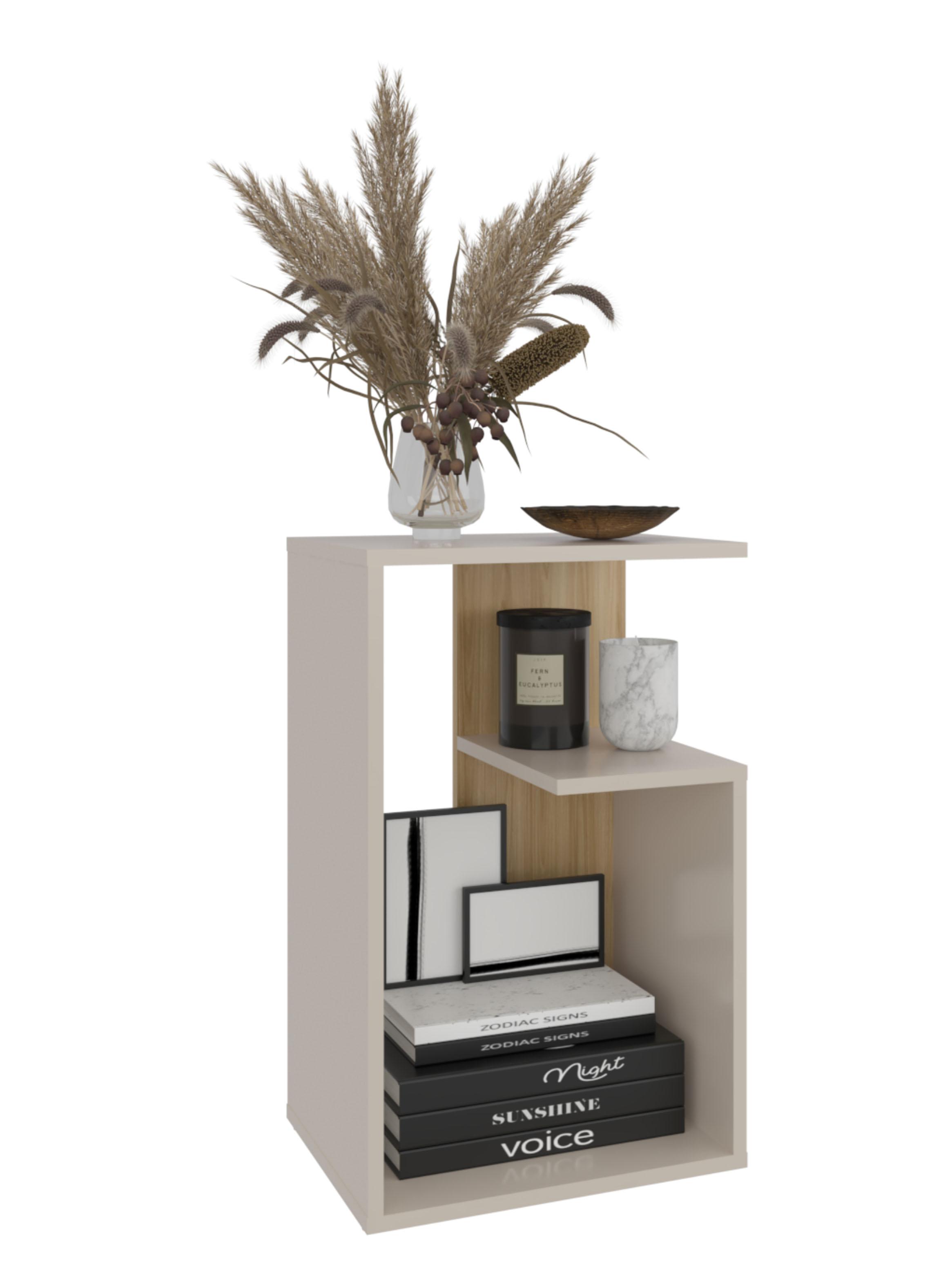 Mesa Lateral Adel 63.4x39.8x30 cm Capri y Fresno-4