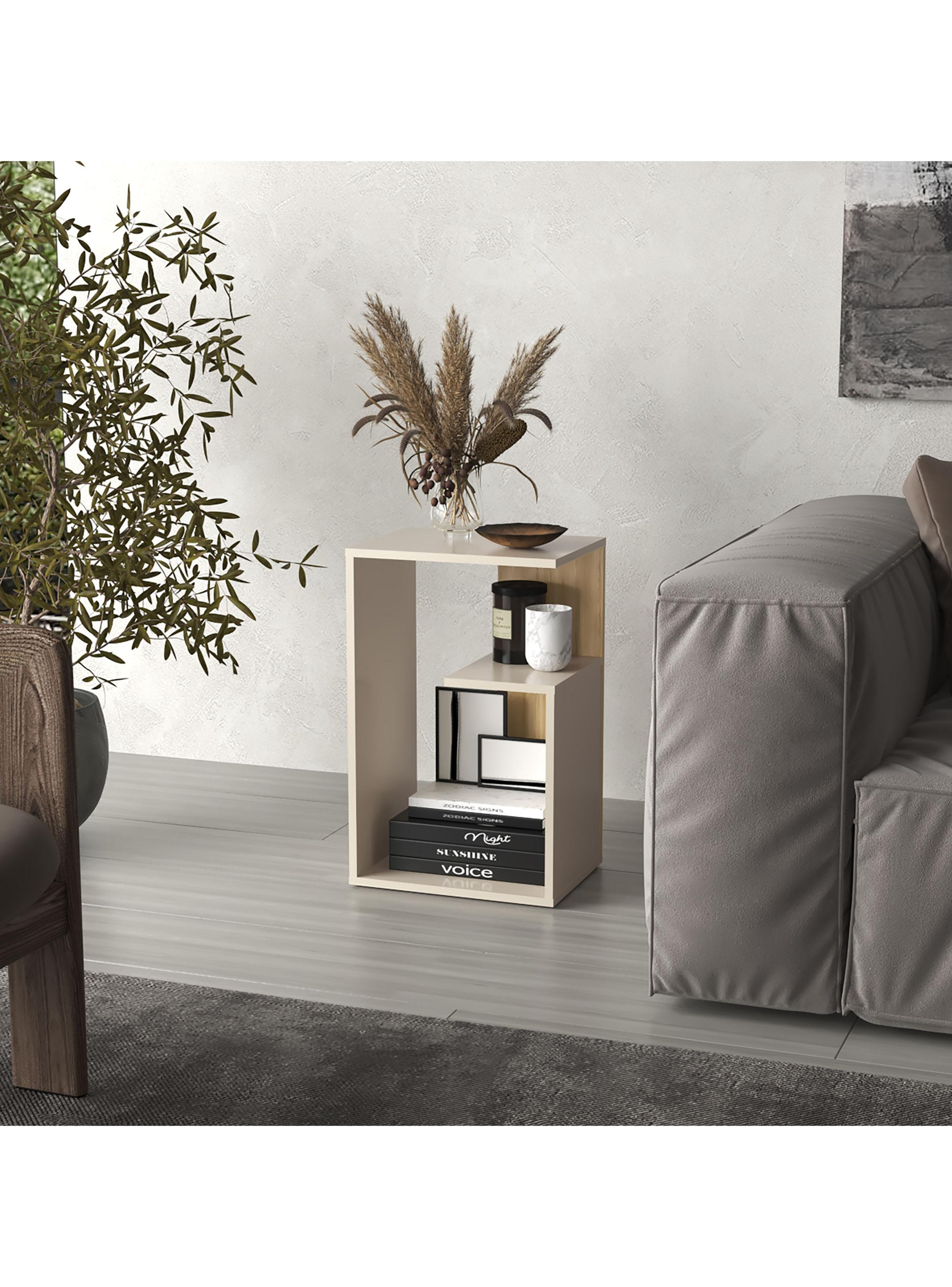 Mesa Lateral Adel 63.4x39.8x30 cm Capri y Fresno-6