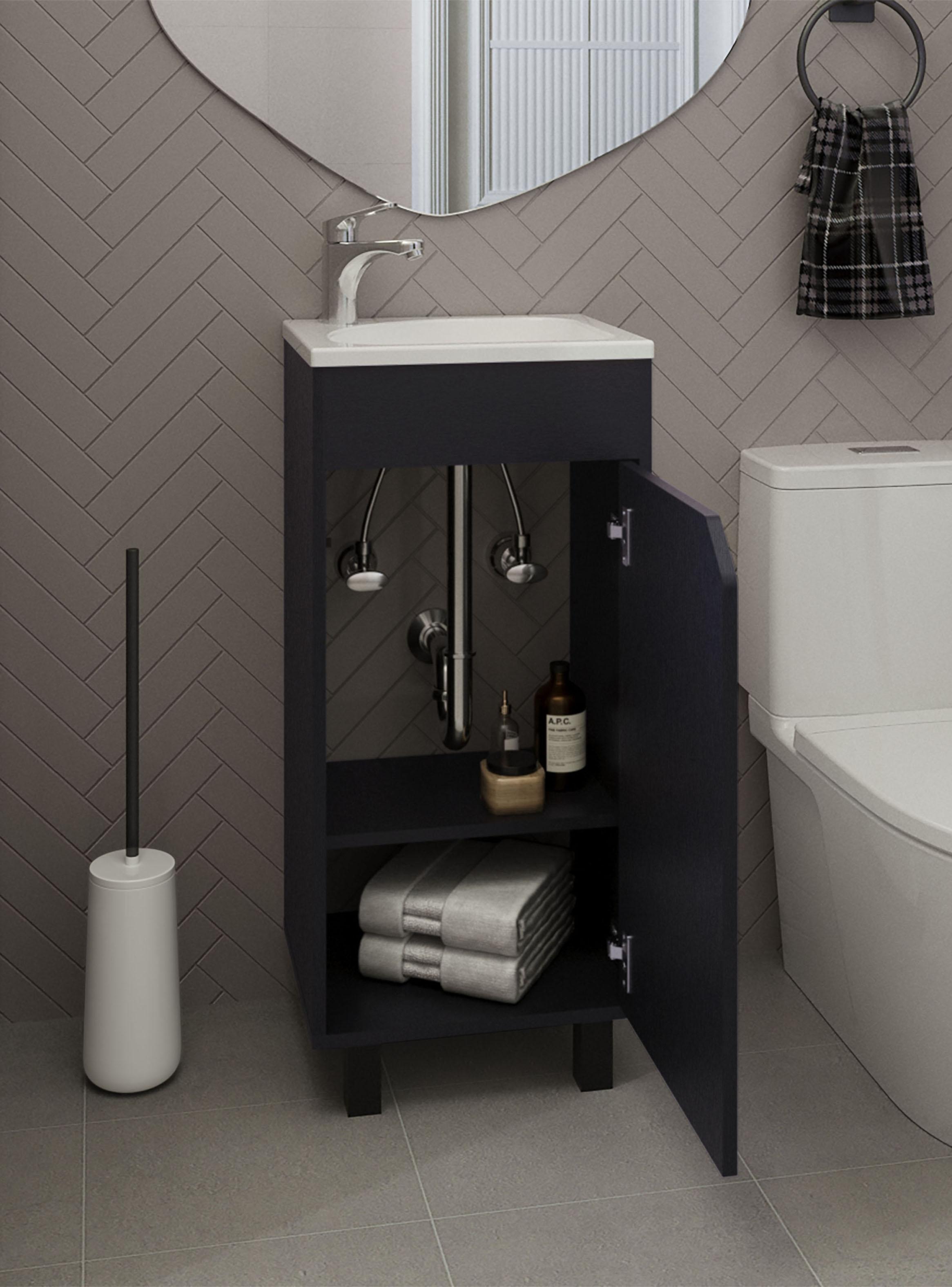 Vanitorio Bethel 1 Puerta 86.4x40x32.5 cm Wengue-4