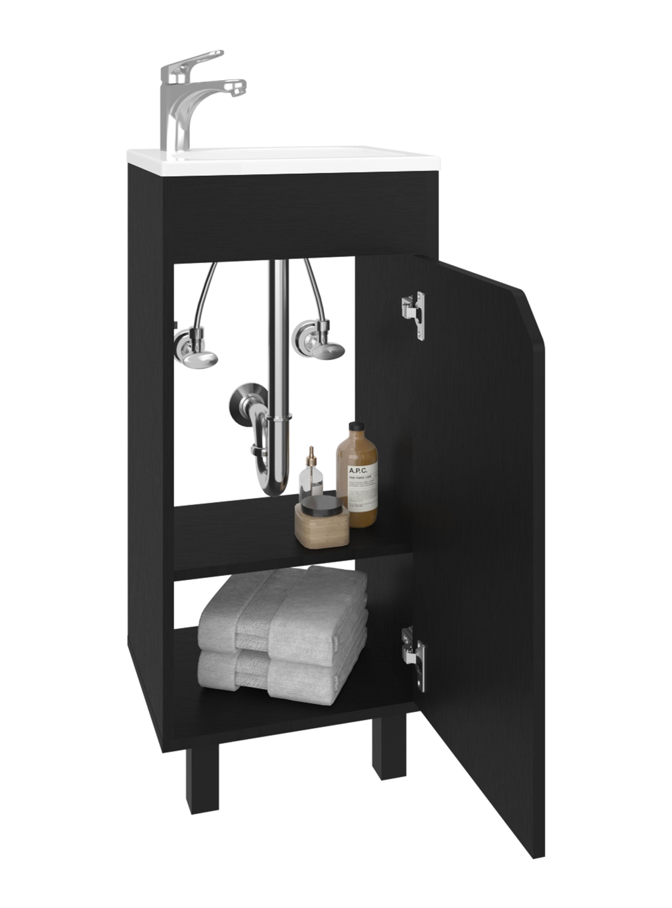 Vanitorio Bethel 1 Puerta 86.4x40x32.5 cm Wengue-2