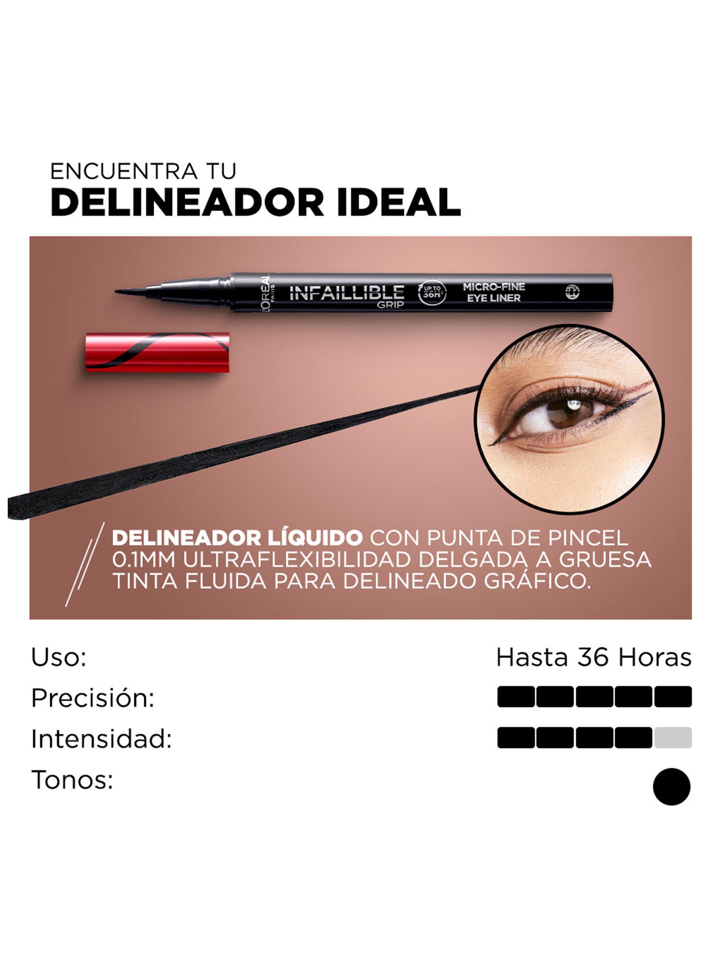 Delineador de Ojos Infallible Miro Liner 01 Obsidian 0.6g-4