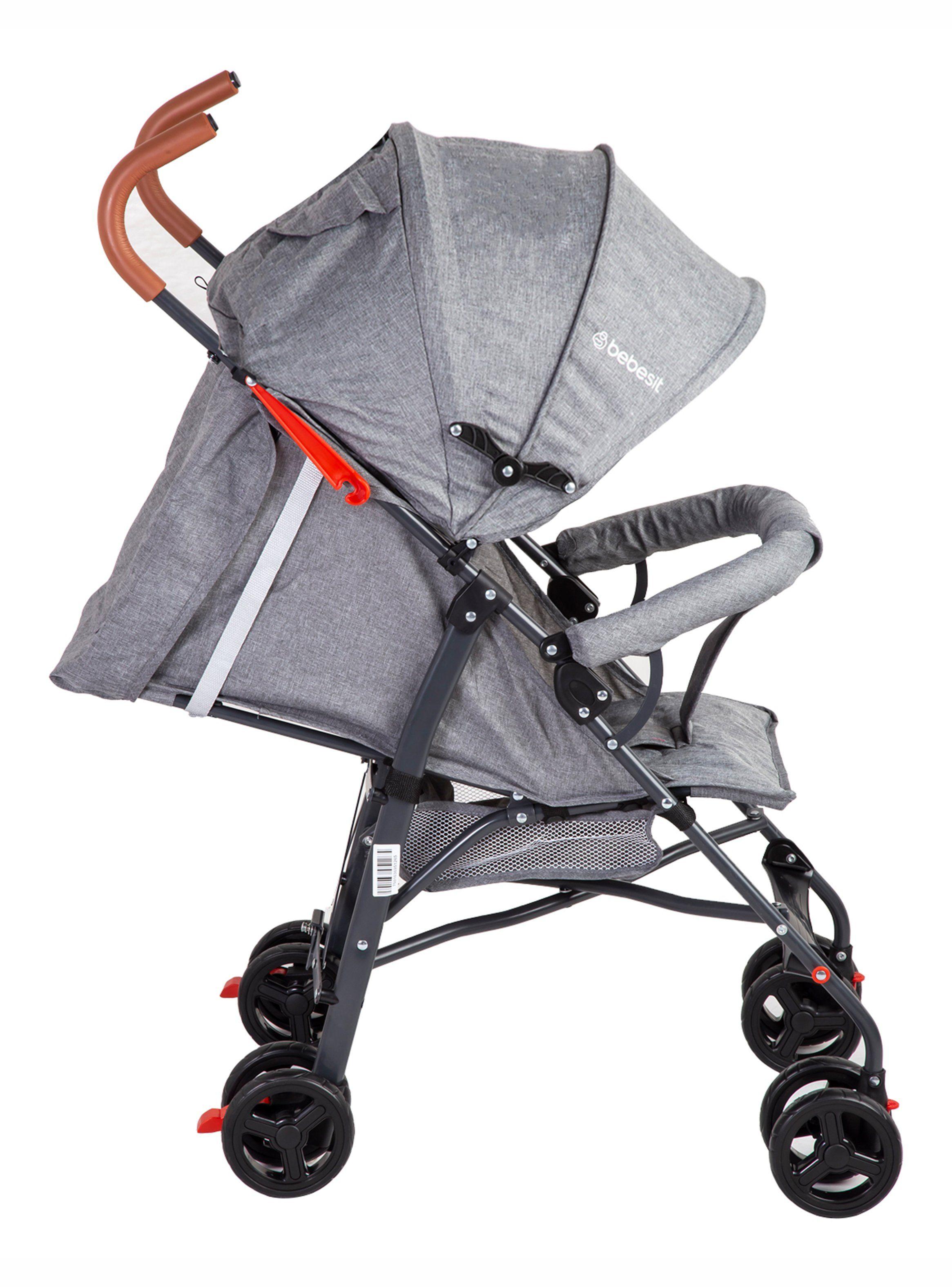 Coche Paragua Fun Gris Bebesit-2