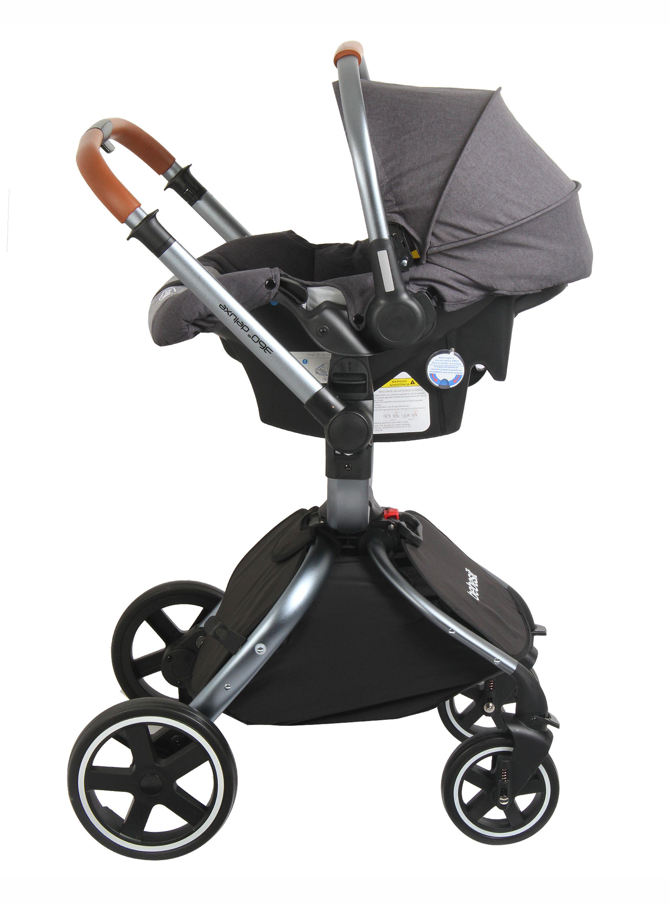 Coche Travel System Deluxe 360° Rosado Bebesit-3