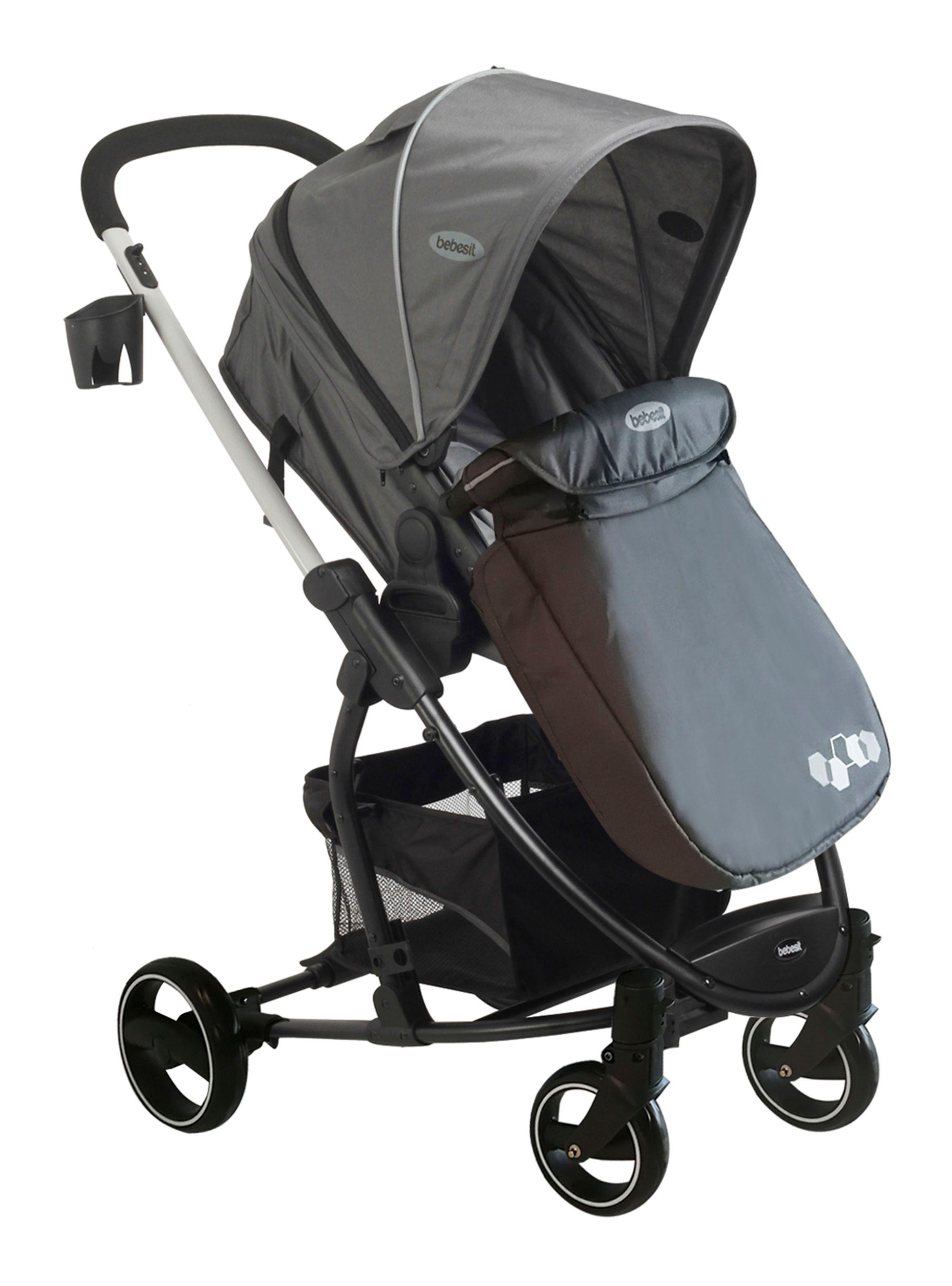 Coche Travel System Alfa SX Negro Bebesit-2