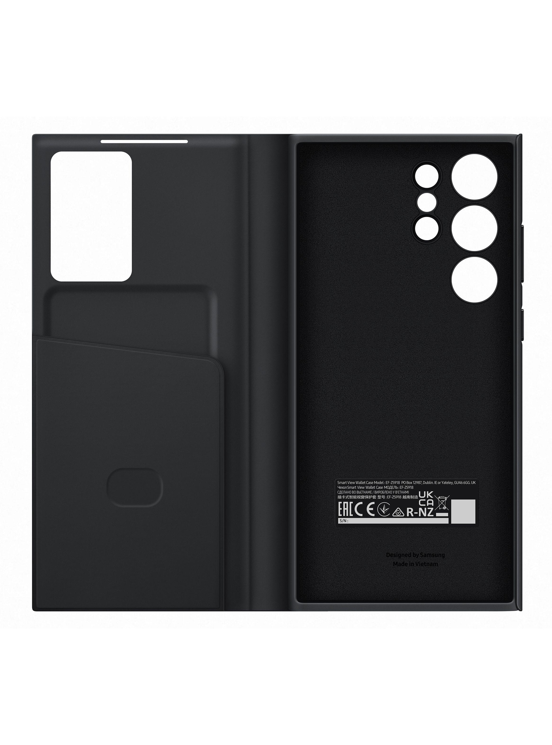 Carcasa Smart View Wallet Galaxy S23 Ultra Black-0