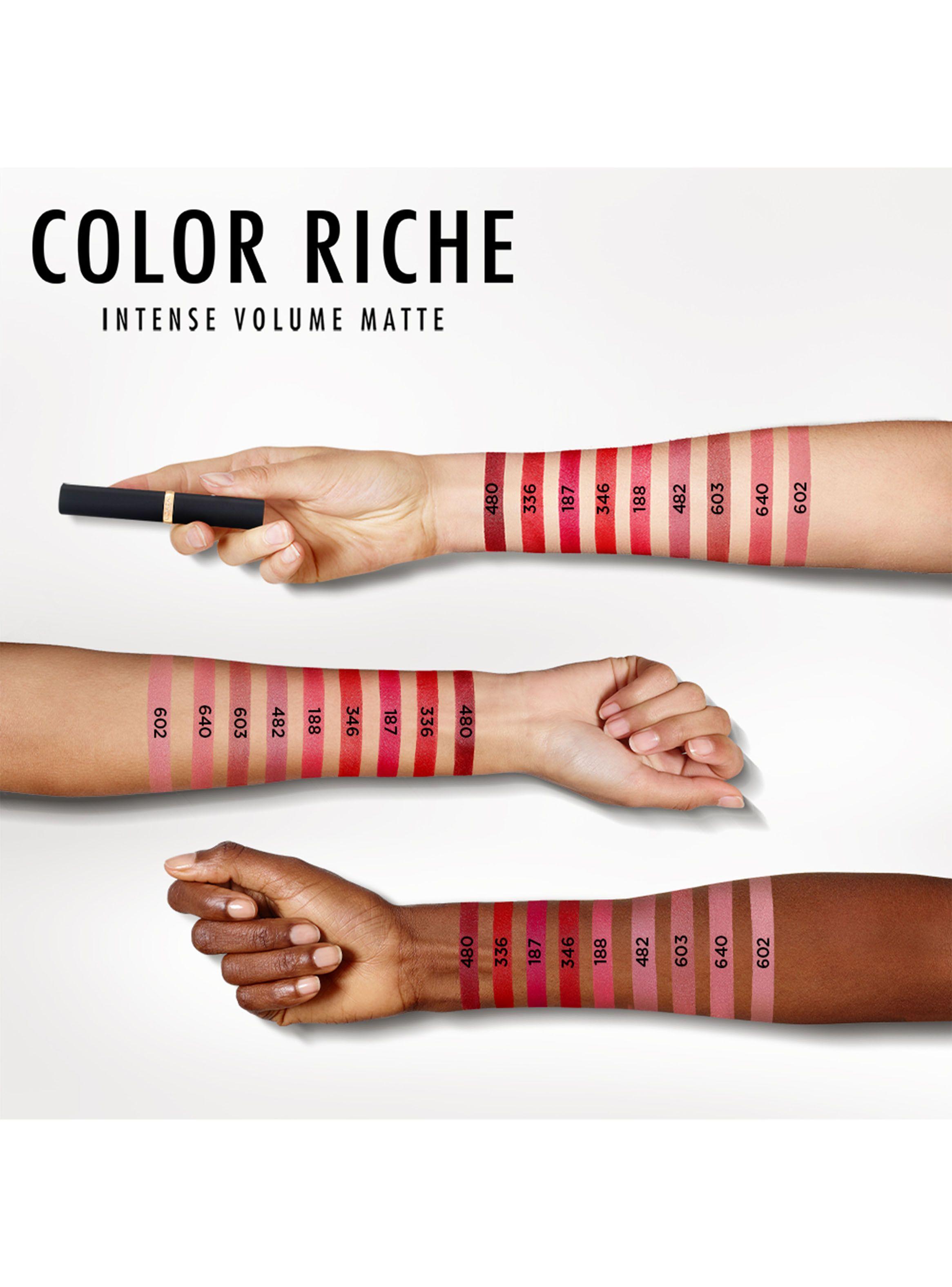 Labial Color Riche Intense Volume Matte Rouge Avant-3