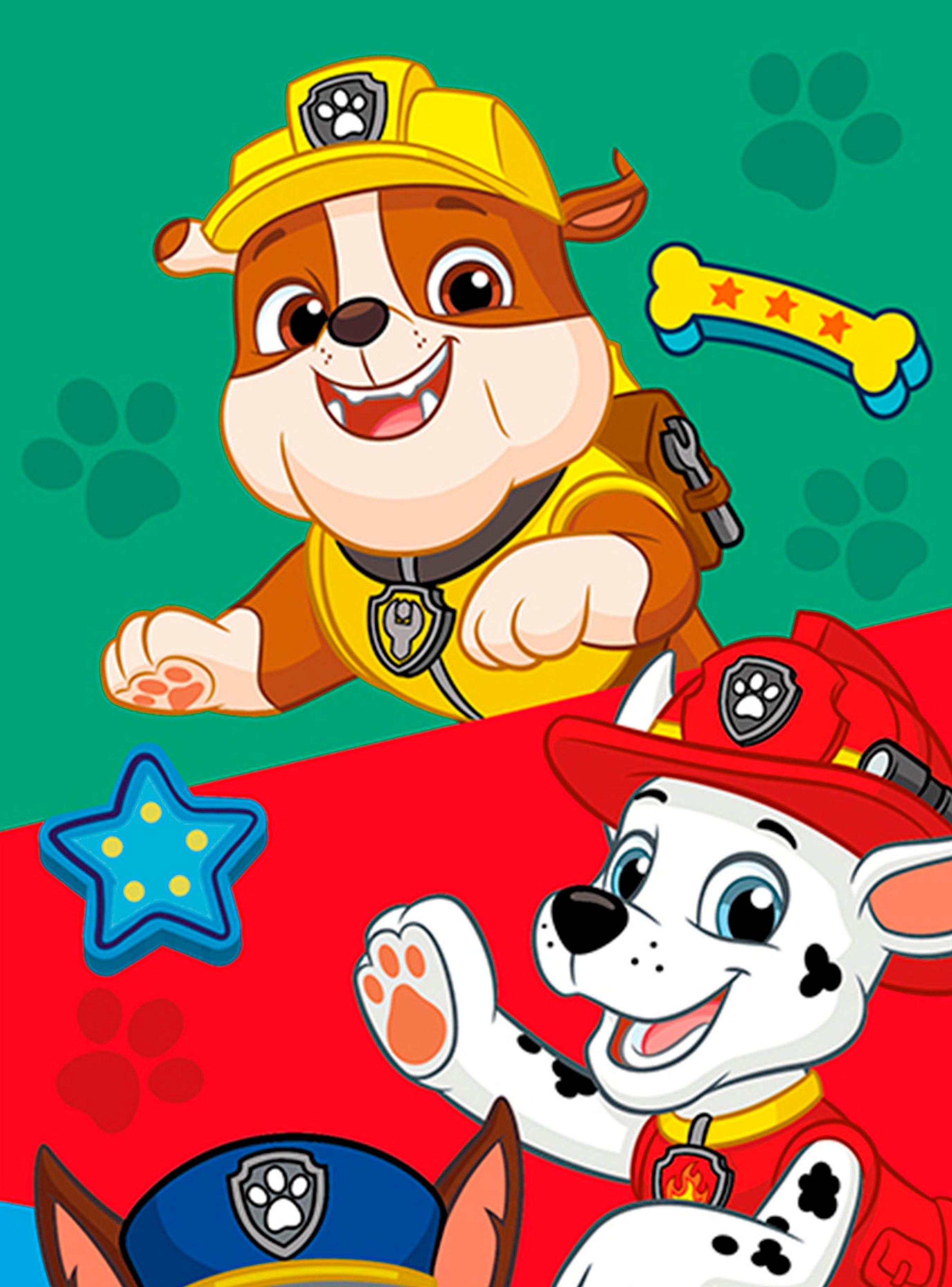 Toalla de Playa 70 x 140 cm Paw Patrol Niño Tricolor-1