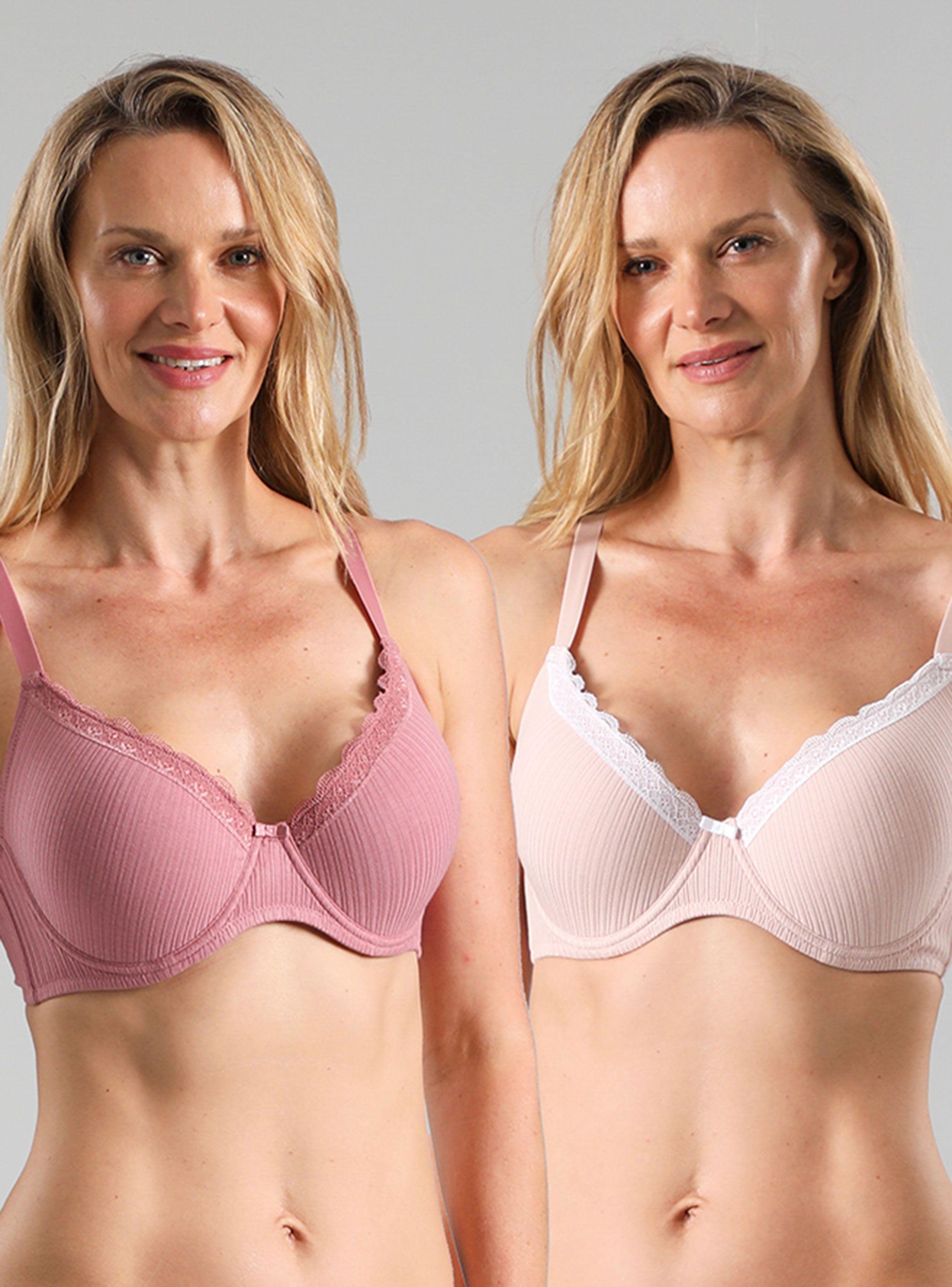 Pack 2X Sostén Sin Arcos Copa Preformada-0